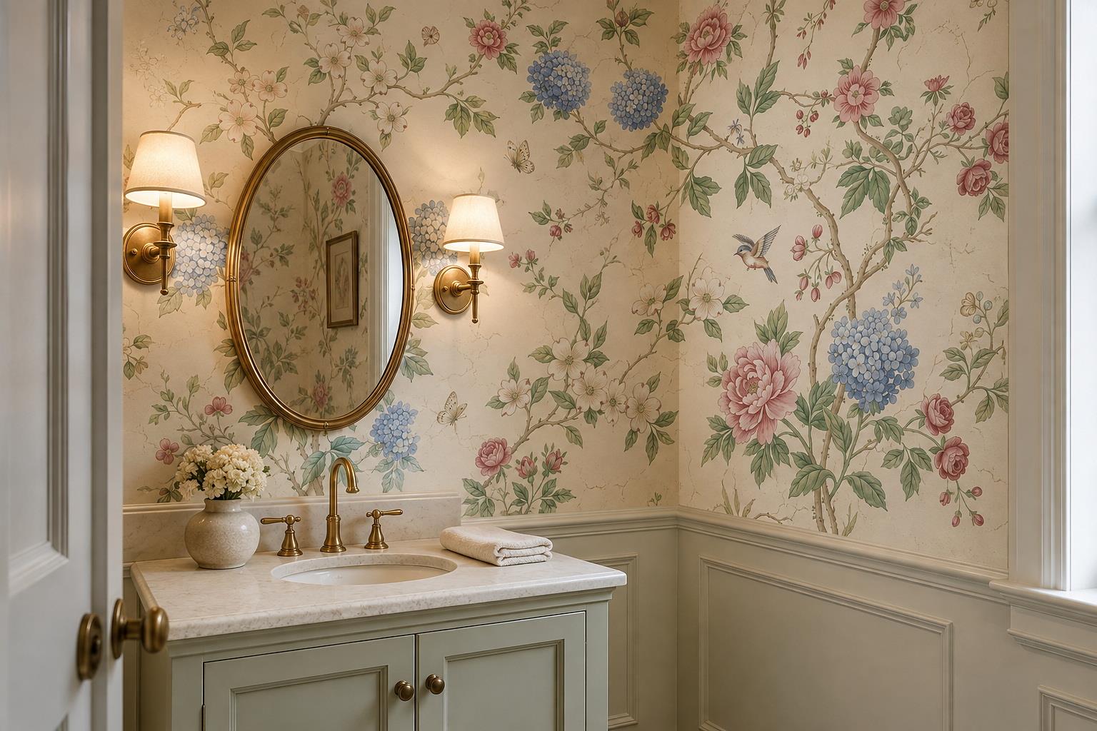 Tan And Neutral Abstract Forms Wallpaper Atmospheric Wallpaper Mural Accent-wall-wallpaper-murals, Peel-and-stick Finish