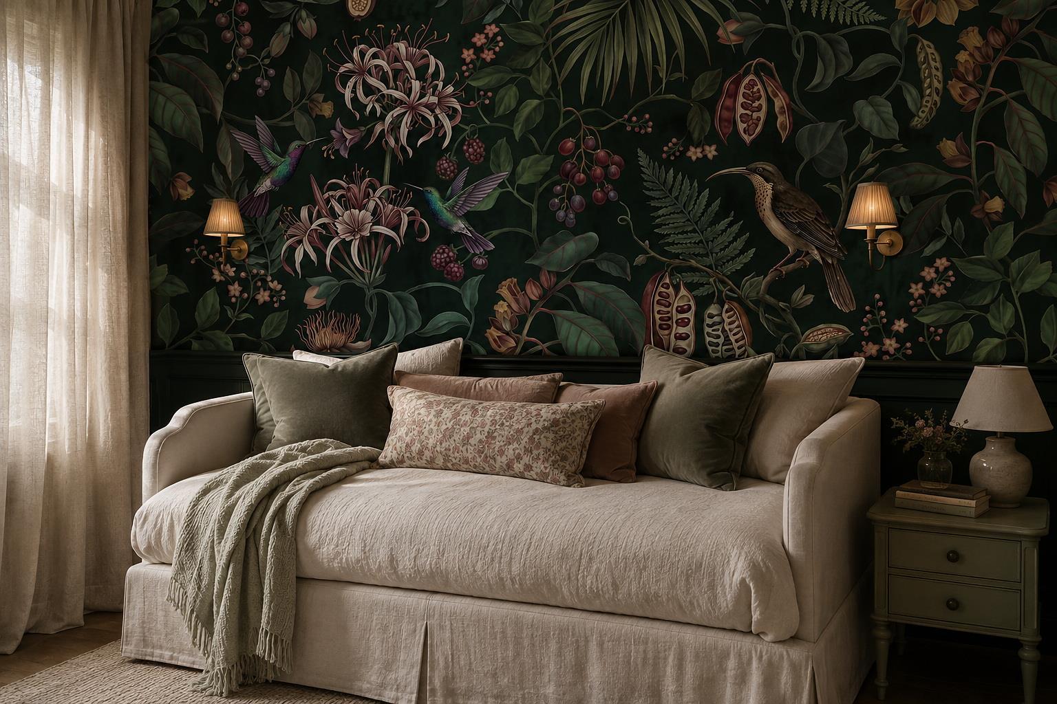 Tan And Neutral Abstract Forms Wallpaper Contour Wallpaper Mural Bedroom-wallpaper-murals, Peel-and-stick Finish