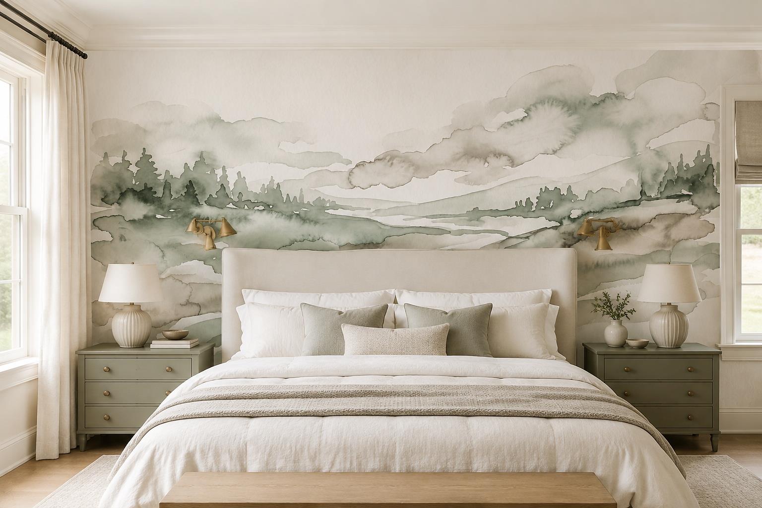 Tan And Neutral Abstract Forms Wallpaper Detail Wallpaper Mural Bedroom-wallpaper-murals, Peel-and-stick Finish