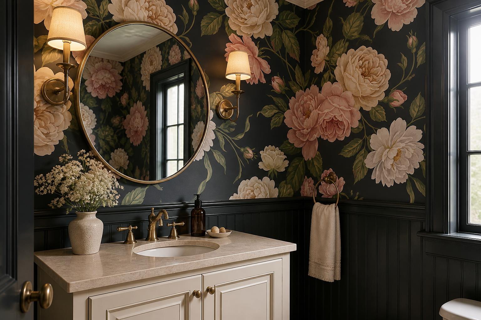 Tan And Neutral Abstract Forms Wallpaper Soft Wallpaper Mural Accent-wall-wallpaper-murals, Peel-and-stick Finish