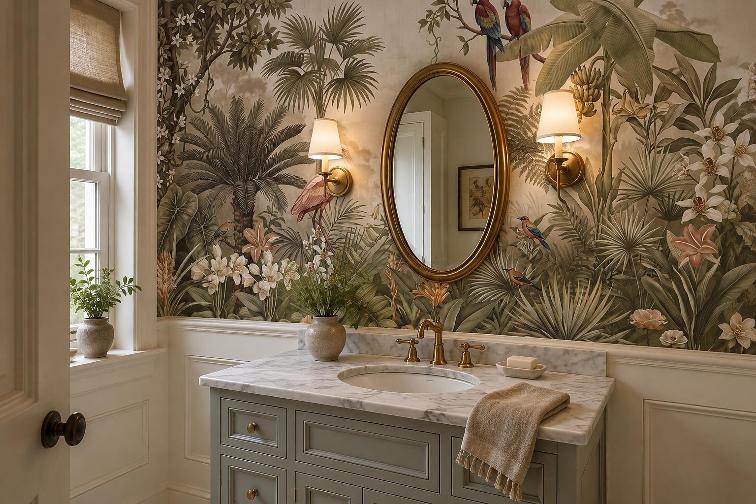 Tan And Neutral Abstract Forms Wallpaper Gentle Wallpaper Mural Accent-wall-wallpaper-murals, Peel-and-stick Finish