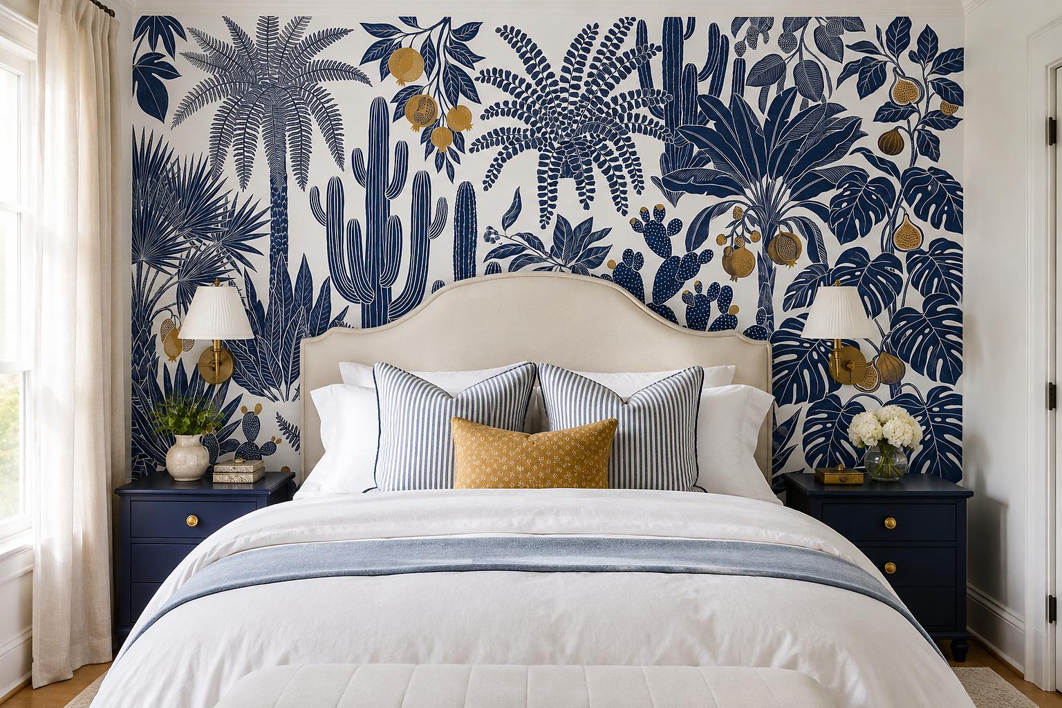 Tan And Neutral Abstract Forms Painterly Quiet Wallpaper Mural Bedroom-wallpaper-murals, Peel-and-stick Finish
