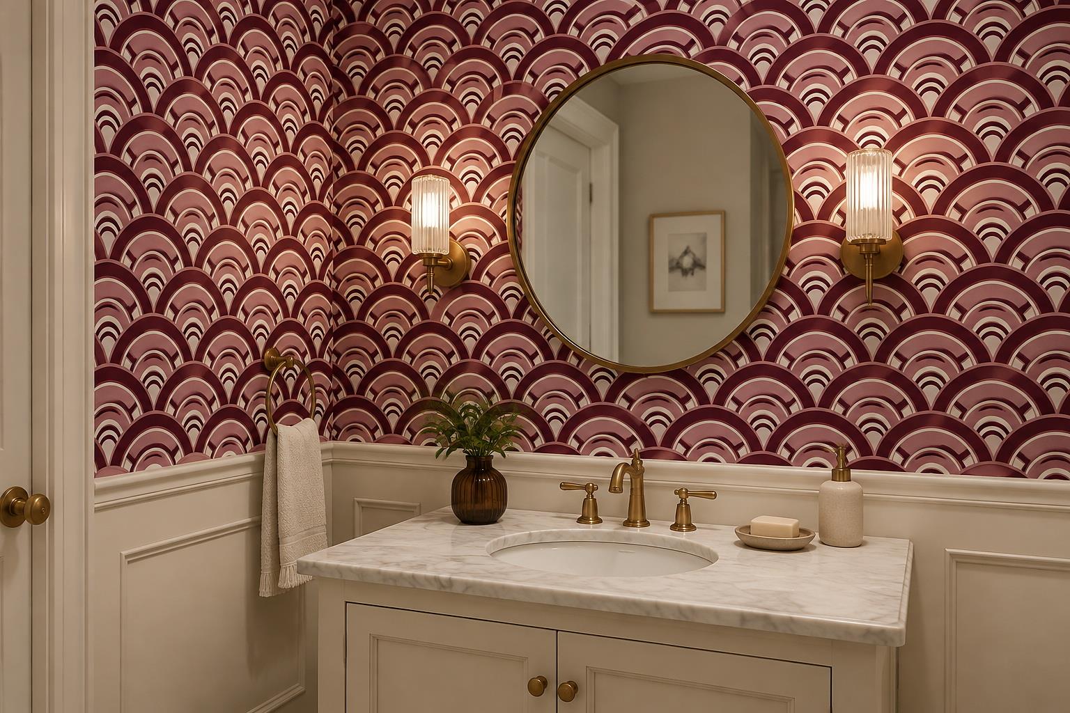 Tan And Neutral Abstract Forms Painterly Expressive Wallpaper Mural Accent-wall-wallpaper-murals, Peel-and-stick Finish