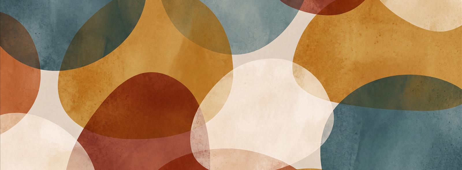 Tan And Neutral Abstract Forms Painterly Bold Wallpaper Mural Accent-wall-wallpaper-murals, Peel-and-stick Finish