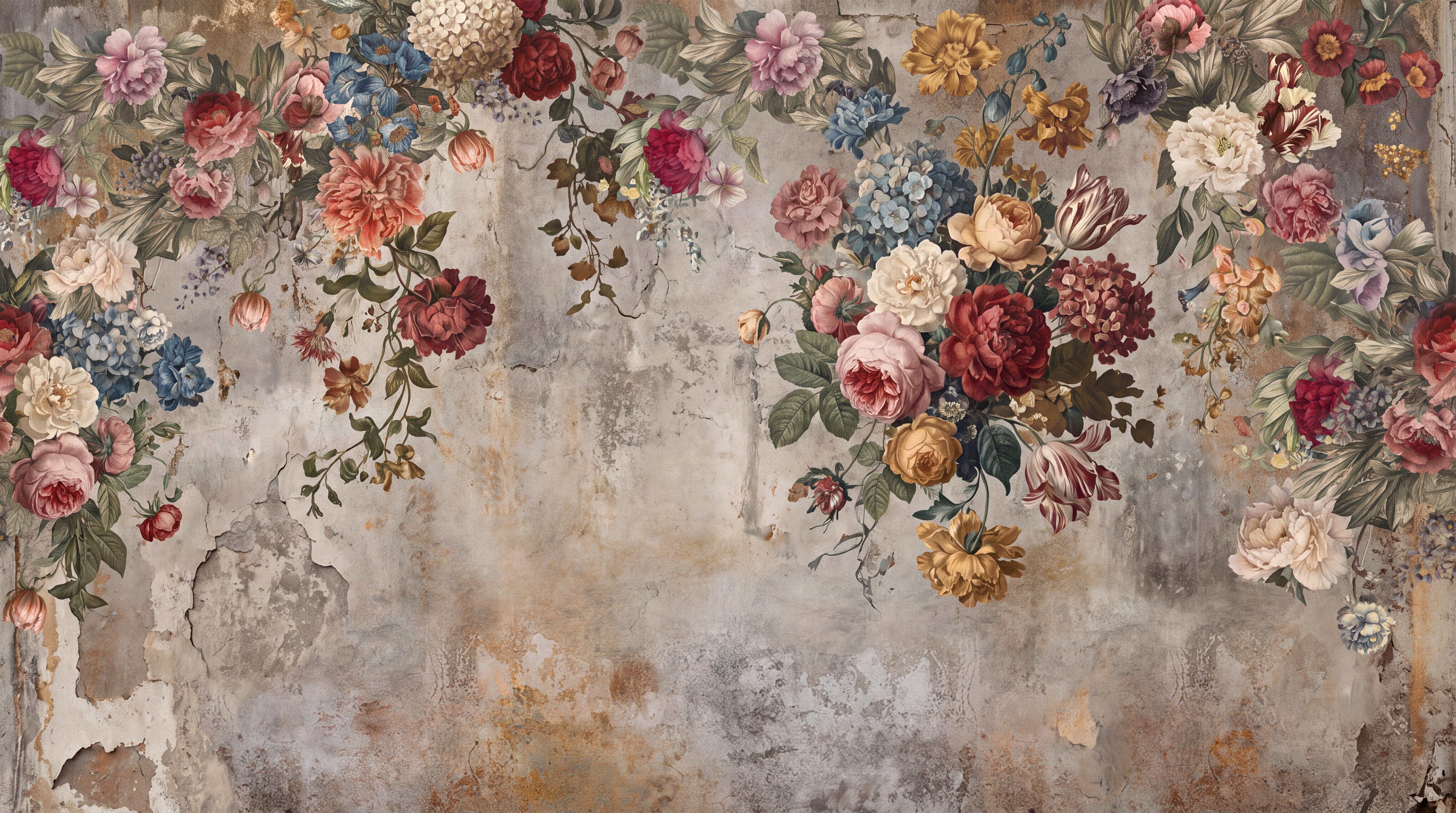 Tan And Neutral Abstract Forms Layered Atmospheric Wallpaper Mural, Peel-and-stick Finish