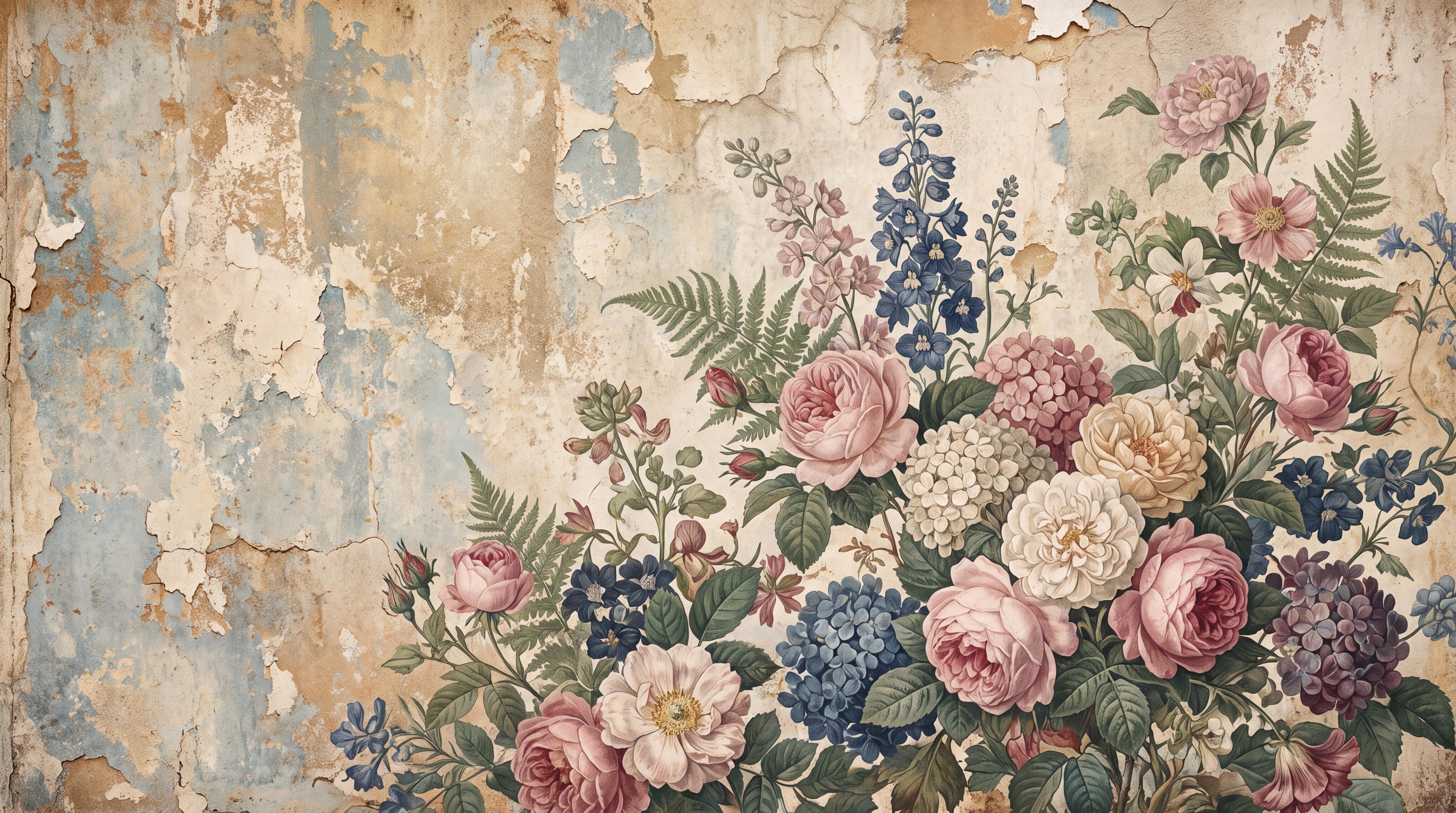 Tan And Neutral Abstract Forms Layered Illustrated Wallpaper Mural, Peel-and-stick Finish