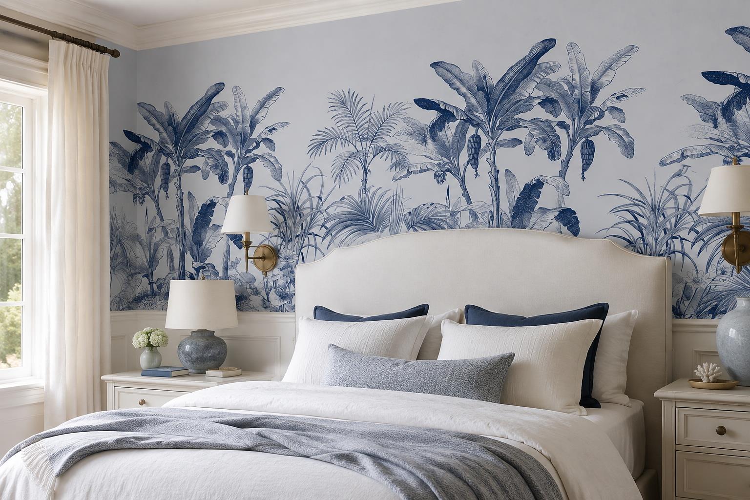Tan And Neutral Abstract Forms Layered Curved Wallpaper Mural Bedroom-wallpaper-murals, Peel-and-stick Finish