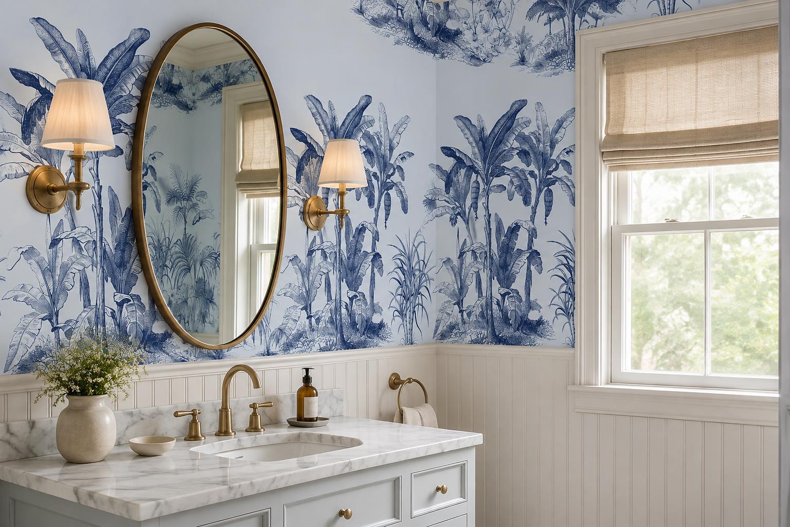 Tan And Neutral Abstract Forms Layered Curved Wallpaper Mural Accent-wall-wallpaper-murals, Peel-and-stick Finish
