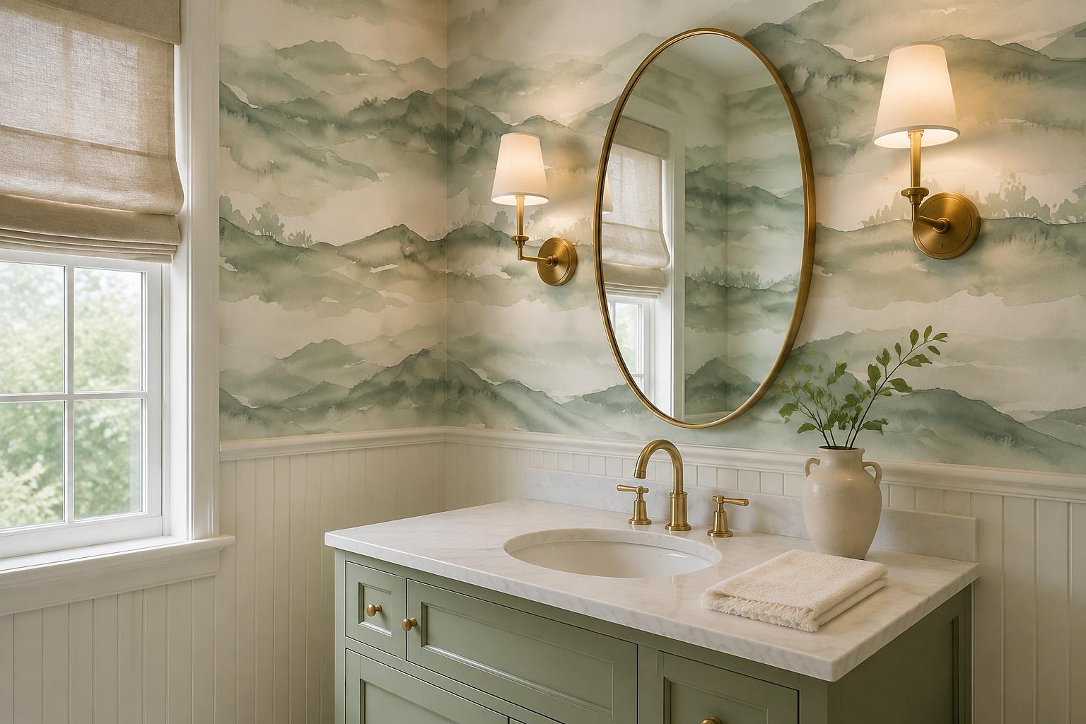 Tan And Neutral Abstract Forms Layered Surface Wallpaper Mural Accent-wall-wallpaper-murals, Peel-and-stick Finish
