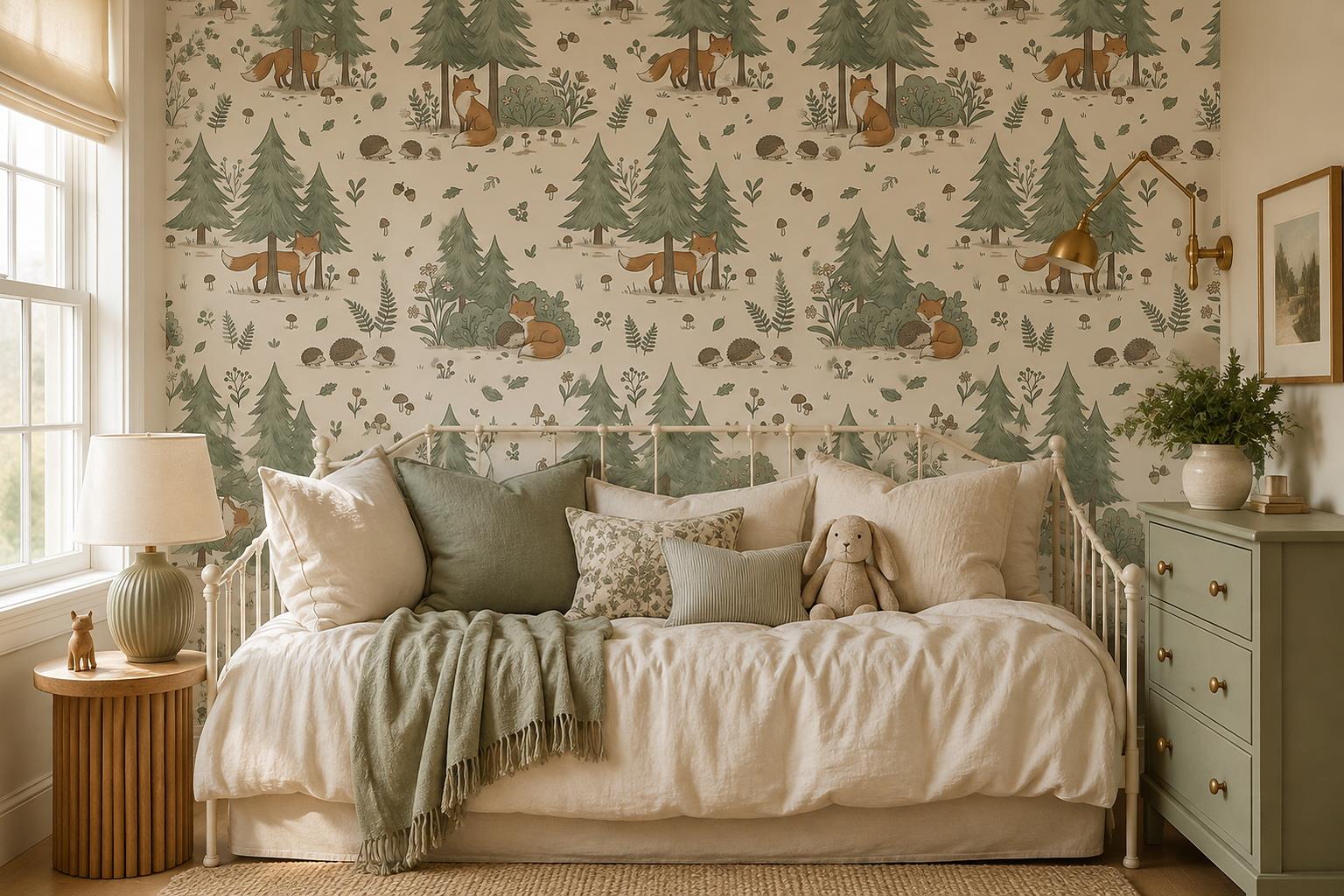 Tan And Neutral Abstract Forms Textured Curved Wallpaper Mural Accent-wall-wallpaper-murals, Peel-and-stick Finish