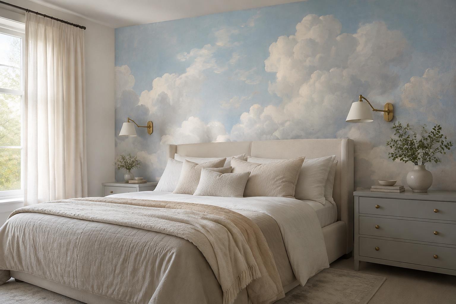 Tan And Neutral Abstract Forms Textured Forms Wallpaper Mural Bedroom-wallpaper-murals, Peel-and-stick Finish