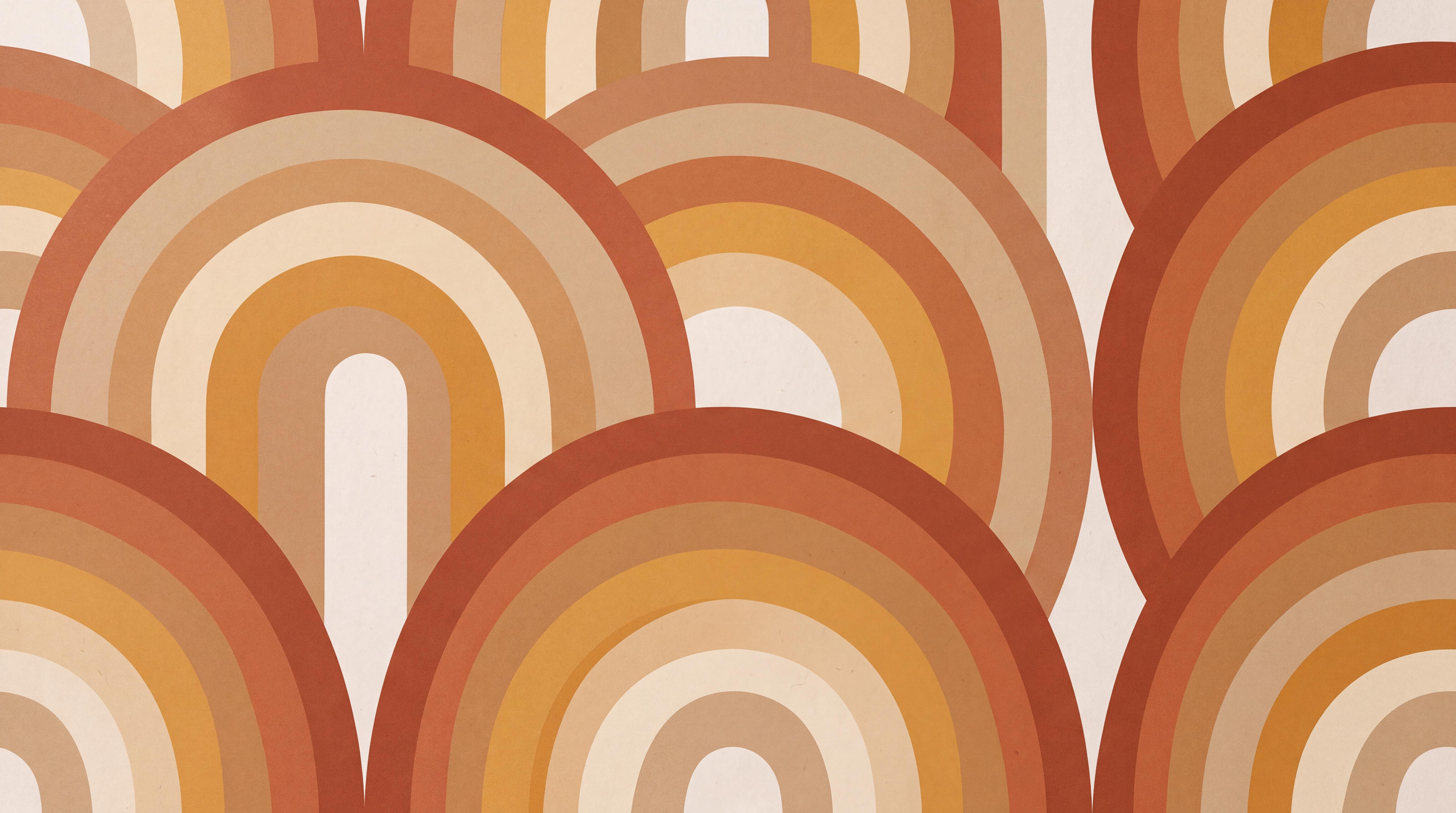 Tan And Neutral Abstract Forms Textured Detail Wallpaper Mural, Peel-and-stick Finish