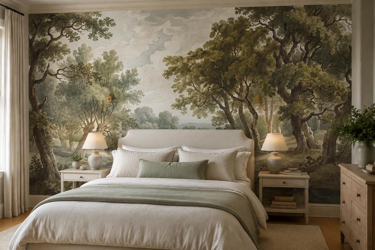 Tan And Neutral Abstract Forms Textured Refined Wallpaper Mural Bedroom-wallpaper-murals, Peel-and-stick Finish
