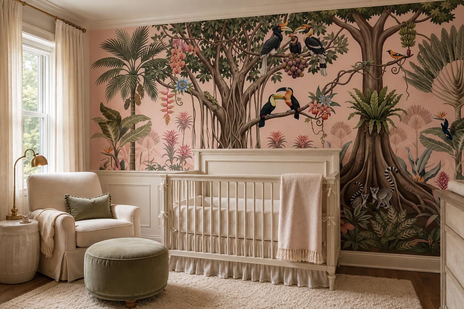 Tan And Neutral Abstract Forms Organic Atmospheric Wallpaper Mural Accent-wall-wallpaper-murals, Peel-and-stick Finish