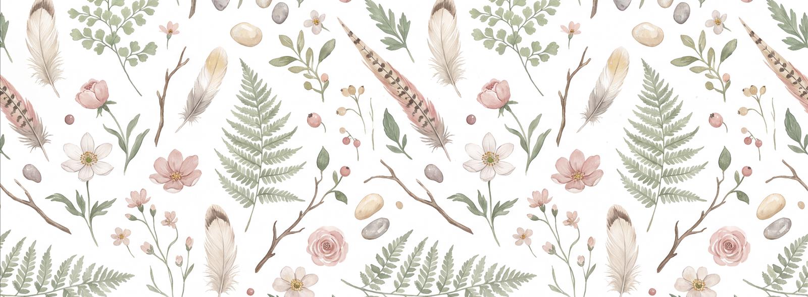 Tan And Neutral Abstract Forms Organic Curved Wallpaper Mural Accent-wall-wallpaper-murals, Peel-and-stick Finish