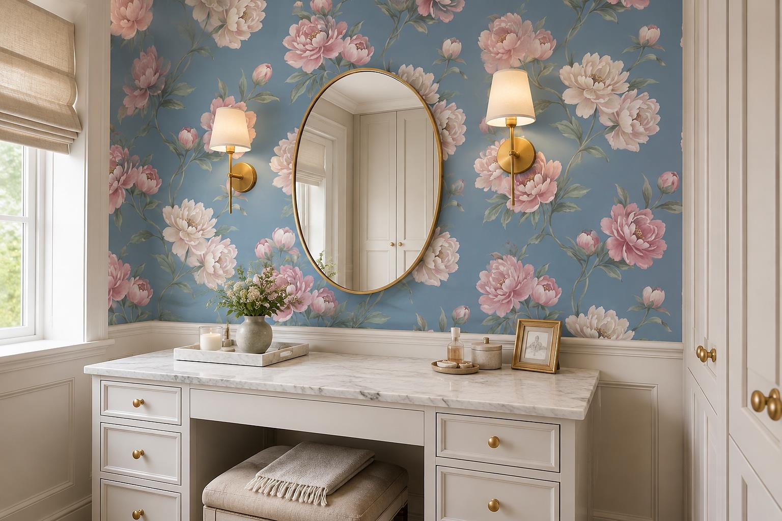 Tan And Neutral Abstract Forms Organic Brushwork Wallpaper Mural Accent-wall-wallpaper-murals, Peel-and-stick Finish