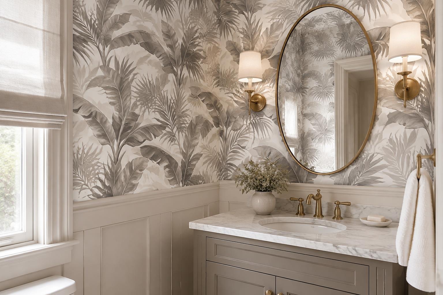 Tan And Neutral Abstract Forms Organic Forms Wallpaper Mural Accent-wall-wallpaper-murals, Peel-and-stick Finish