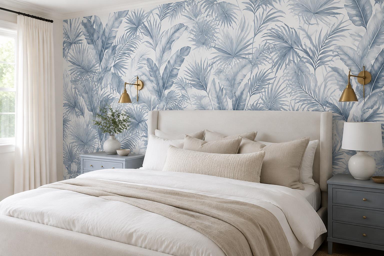 Tan And Neutral Abstract Forms Organic Detail Wallpaper Mural Bedroom-wallpaper-murals, Peel-and-stick Finish