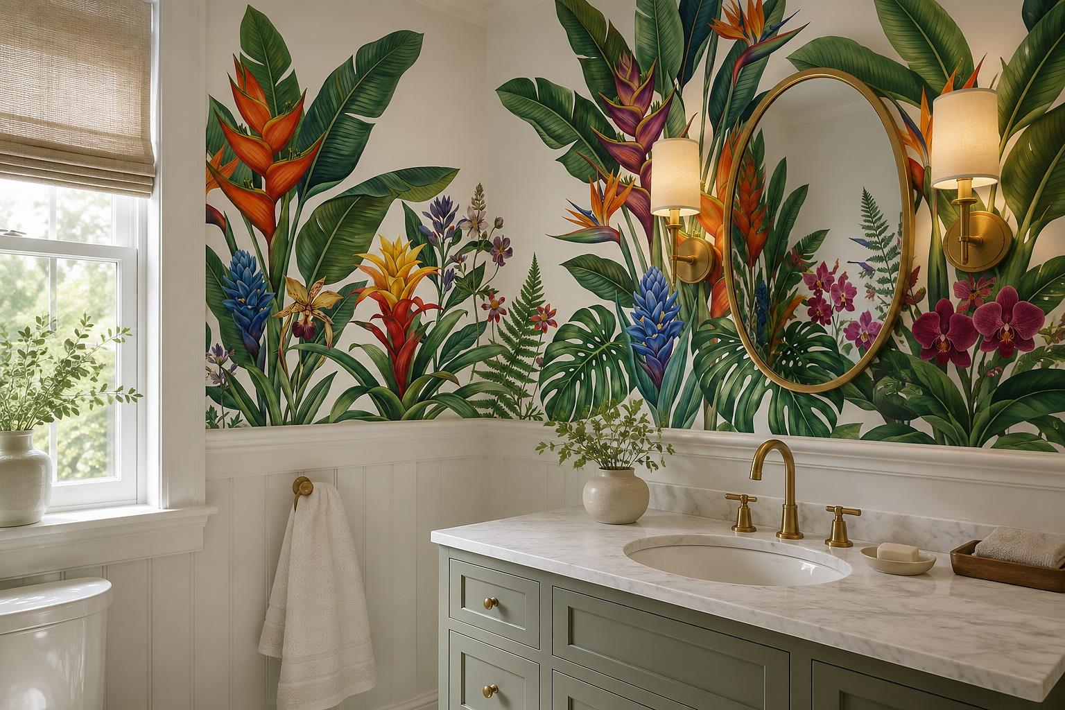 Tan And Neutral Abstract Forms Organic Measured Wallpaper Mural Accent-wall-wallpaper-murals, Peel-and-stick Finish