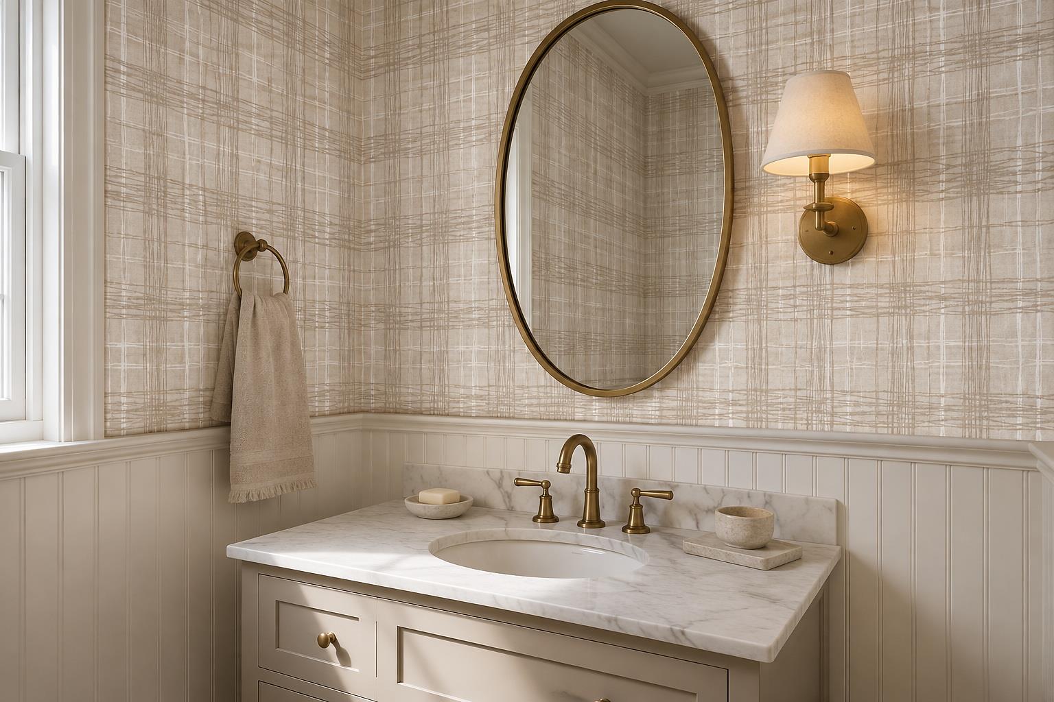 Tan And Neutral Abstract Forms Organic Balanced Wallpaper Mural Accent-wall-wallpaper-murals, Peel-and-stick Finish