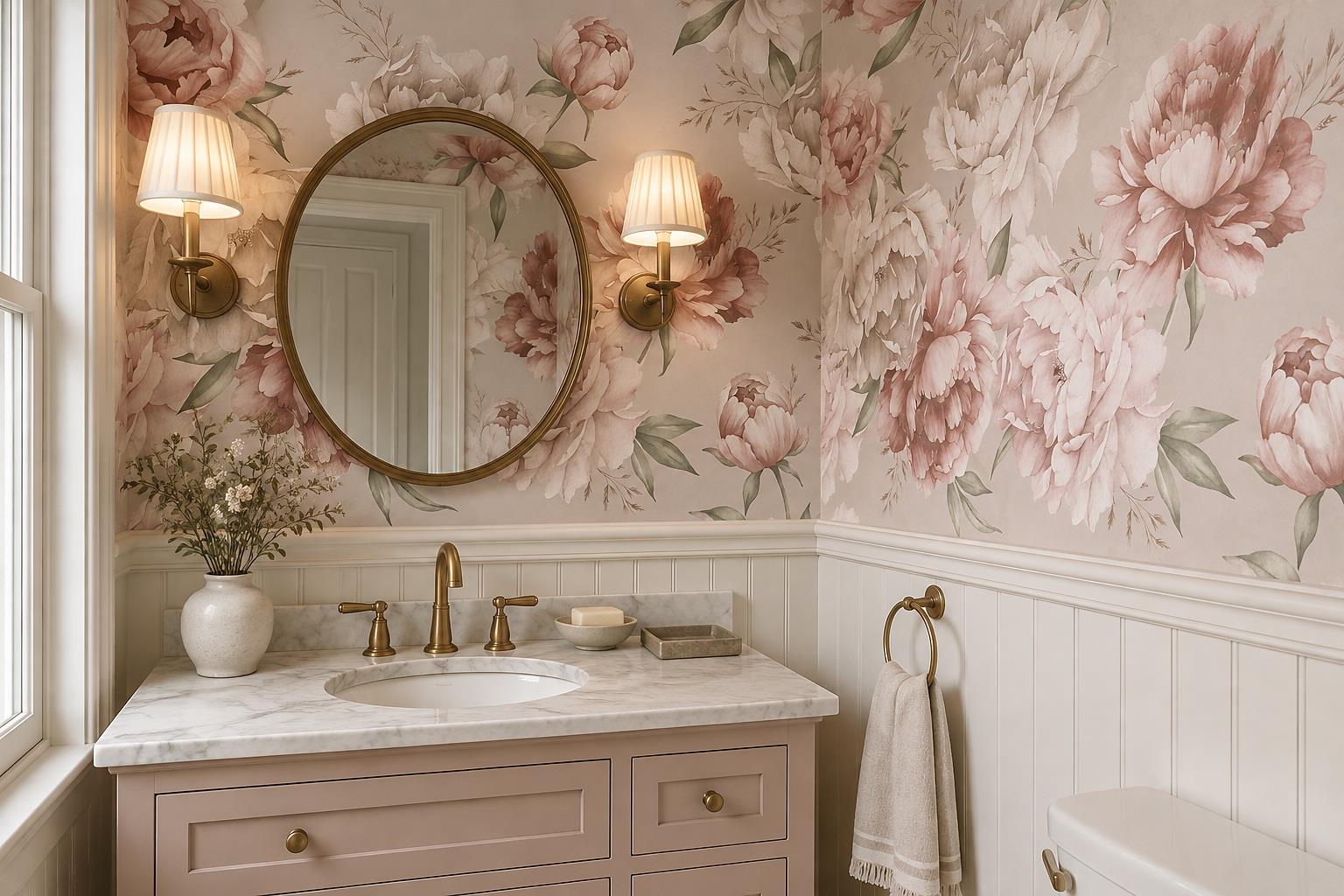 Tan And Neutral Abstract Forms Organic Bold Wallpaper Mural Accent-wall-wallpaper-murals, Peel-and-stick Finish