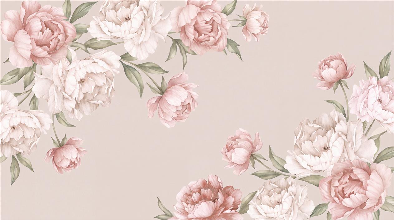 Tan And Neutral Abstract Forms Organic Refined Wallpaper Mural Accent-wall-wallpaper-murals, Peel-and-stick Finish