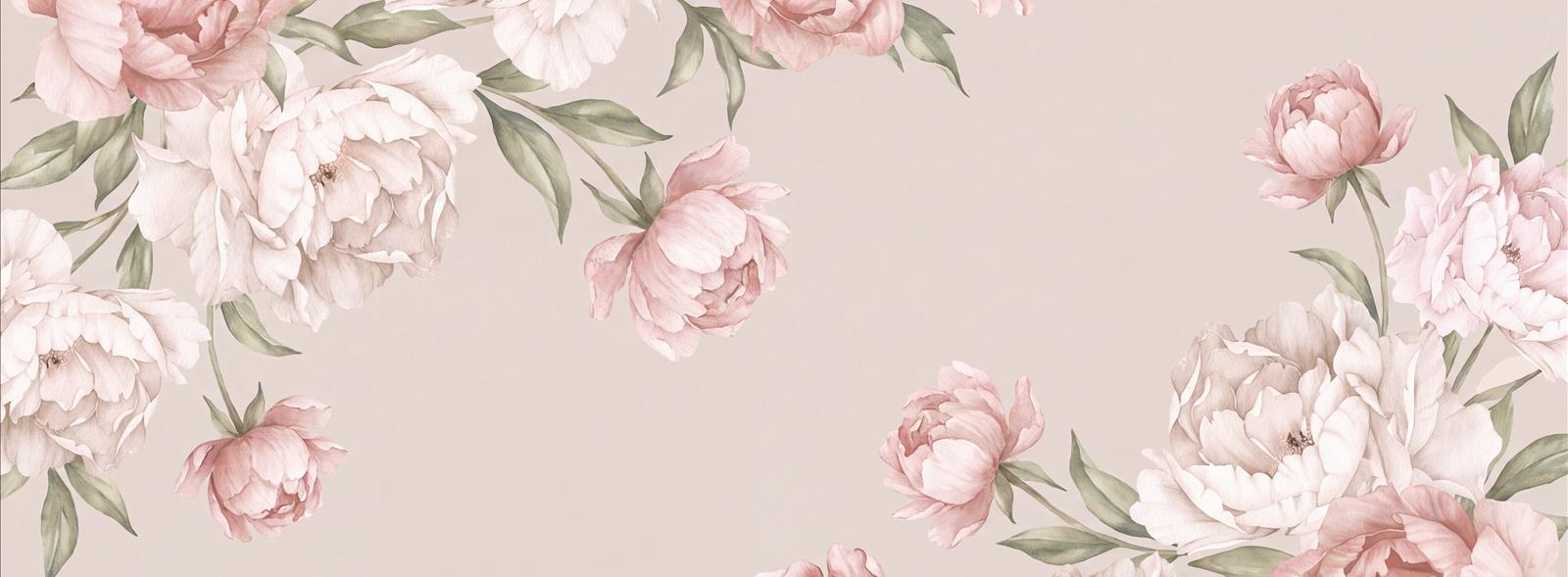 Tan And Neutral Abstract Forms Organic Refined Wallpaper Mural Living-room-wallpaper-murals, Peel-and-stick Finish