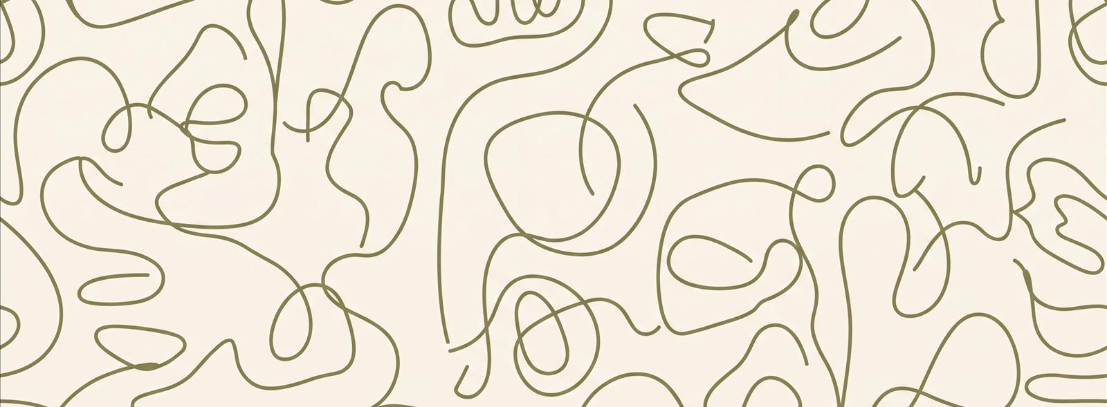 Tan And Neutral Abstract Forms Atmospheric Organic Wallpaper Mural Entryway-wallpaper-murals, Peel-and-stick Finish