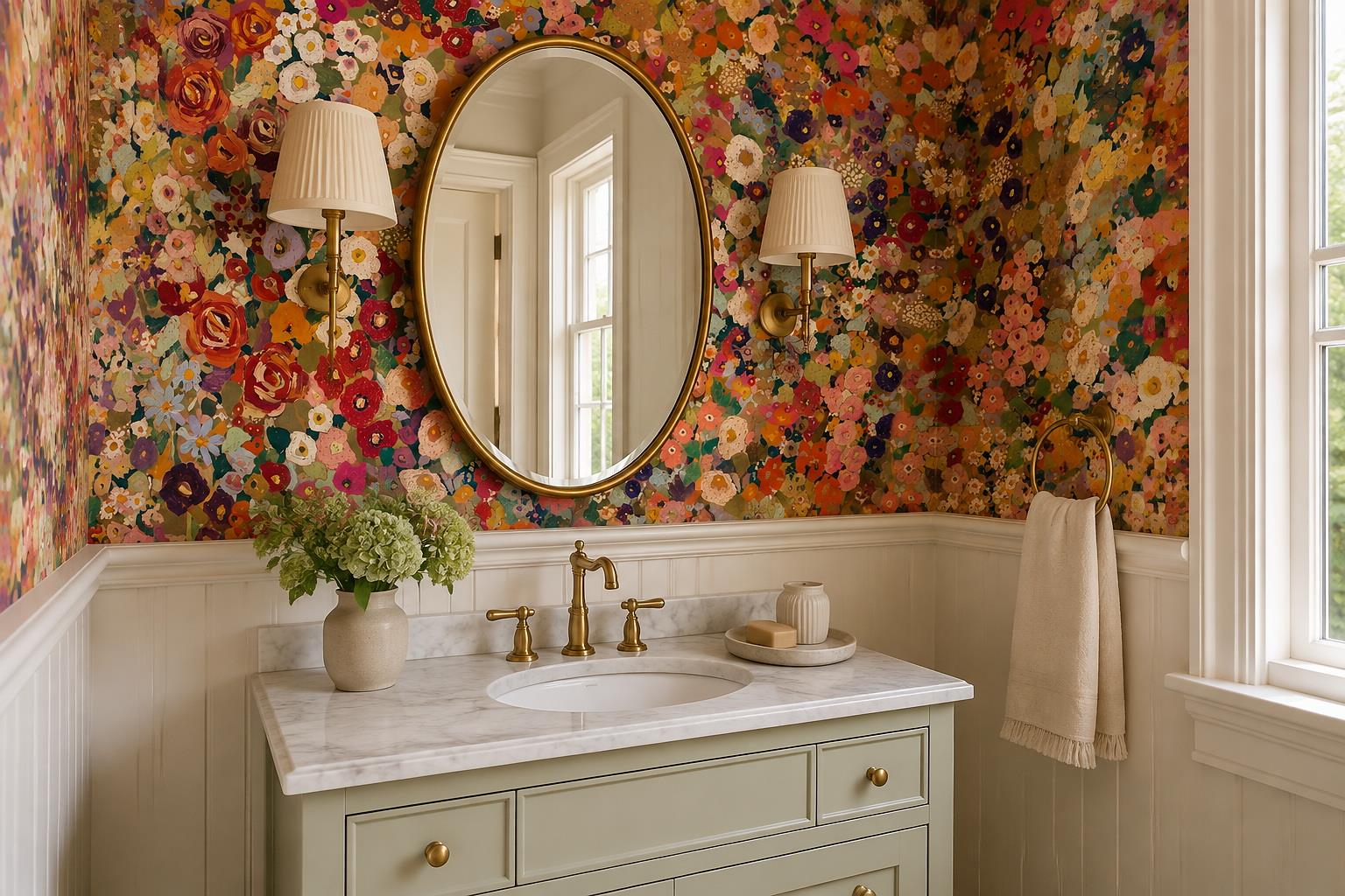 Tan And Neutral Abstract Forms Atmospheric Surface Wallpaper Mural Accent-wall-wallpaper-murals, Peel-and-stick Finish
