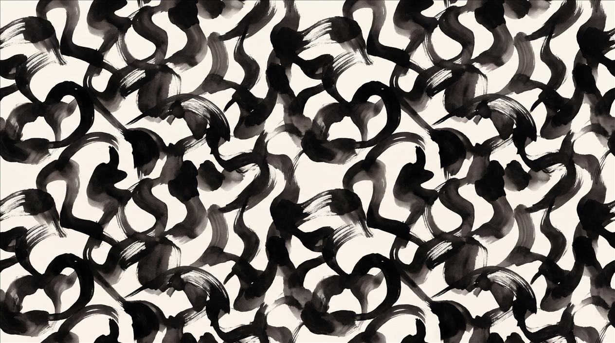 Tan And Neutral Abstract Forms Atmospheric Balanced Wallpaper Mural Accent-wall-wallpaper-murals, Peel-and-stick Finish