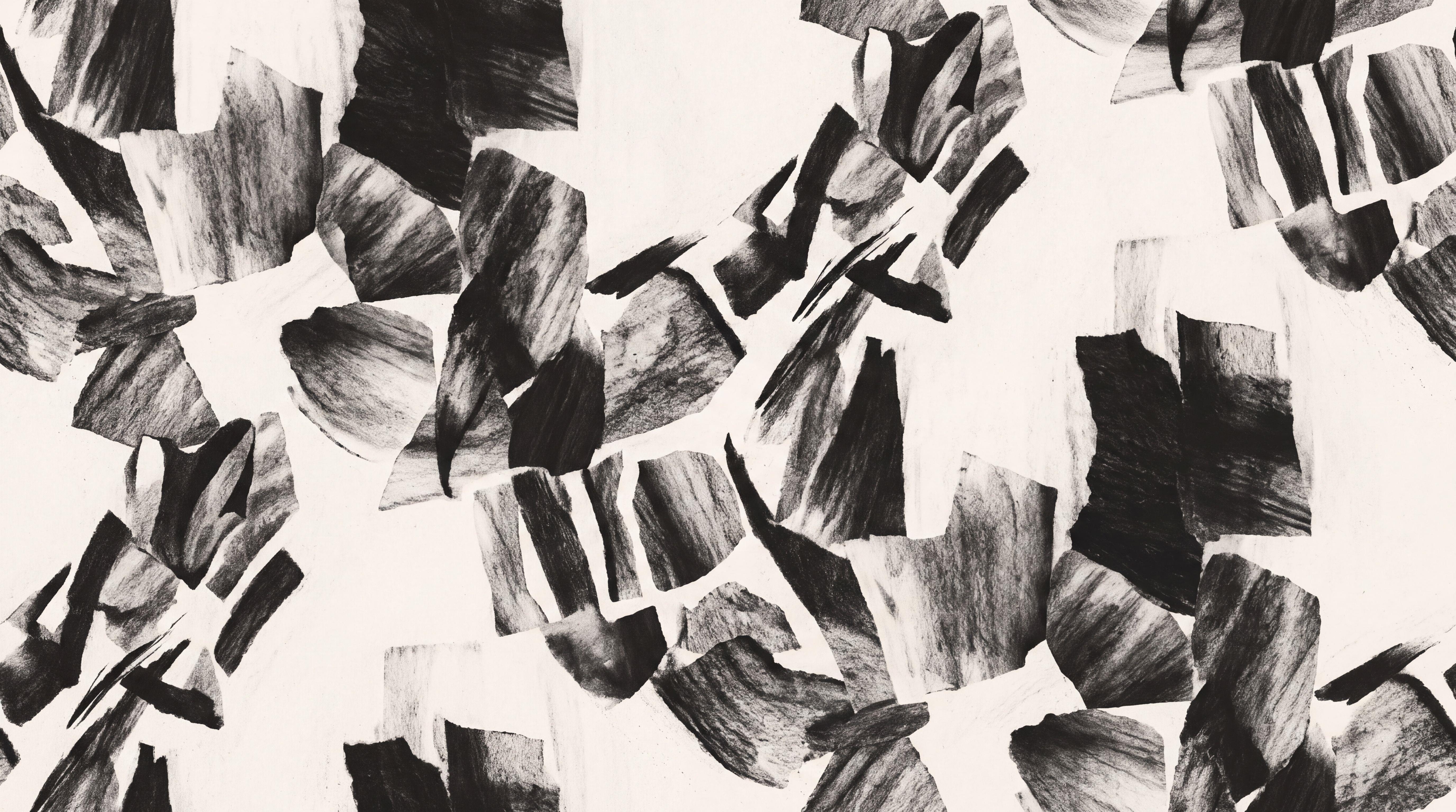Tan And Neutral Abstract Forms Atmospheric Gentle Wallpaper Mural, Peel-and-stick Finish