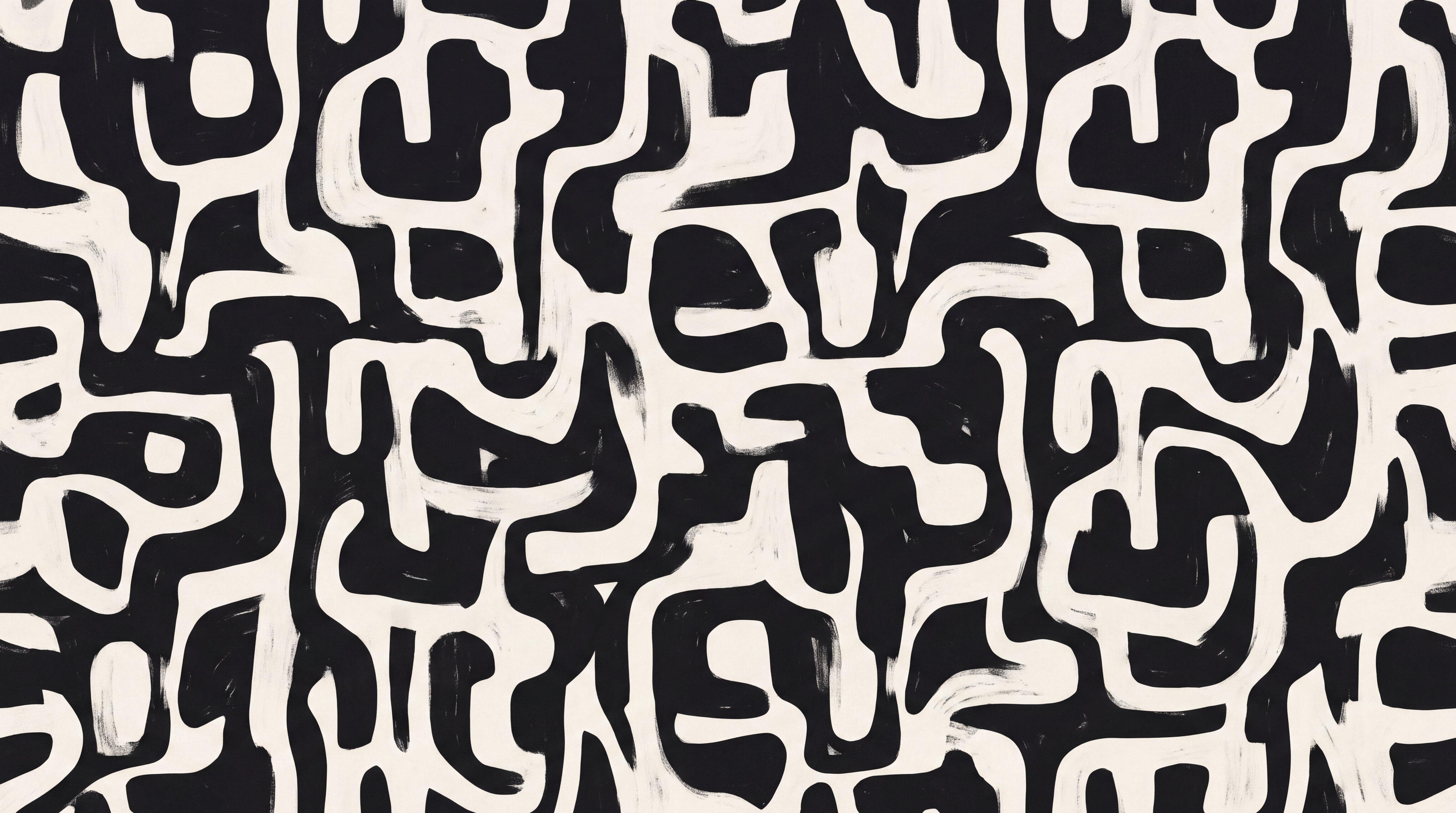 Tan And Neutral Abstract Forms Atmospheric Bold Wallpaper Mural, Peel-and-stick Finish