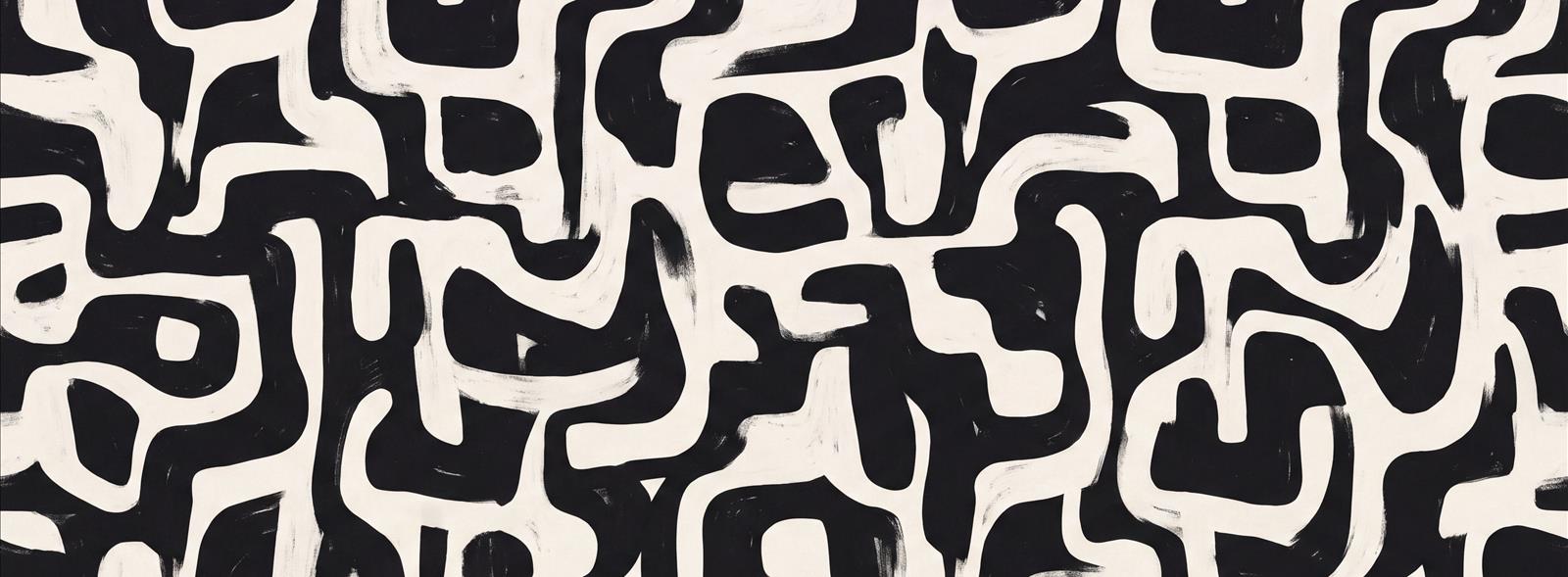 Tan And Neutral Abstract Forms Atmospheric Bold Wallpaper Mural Bedroom-wallpaper-murals, Peel-and-stick Finish