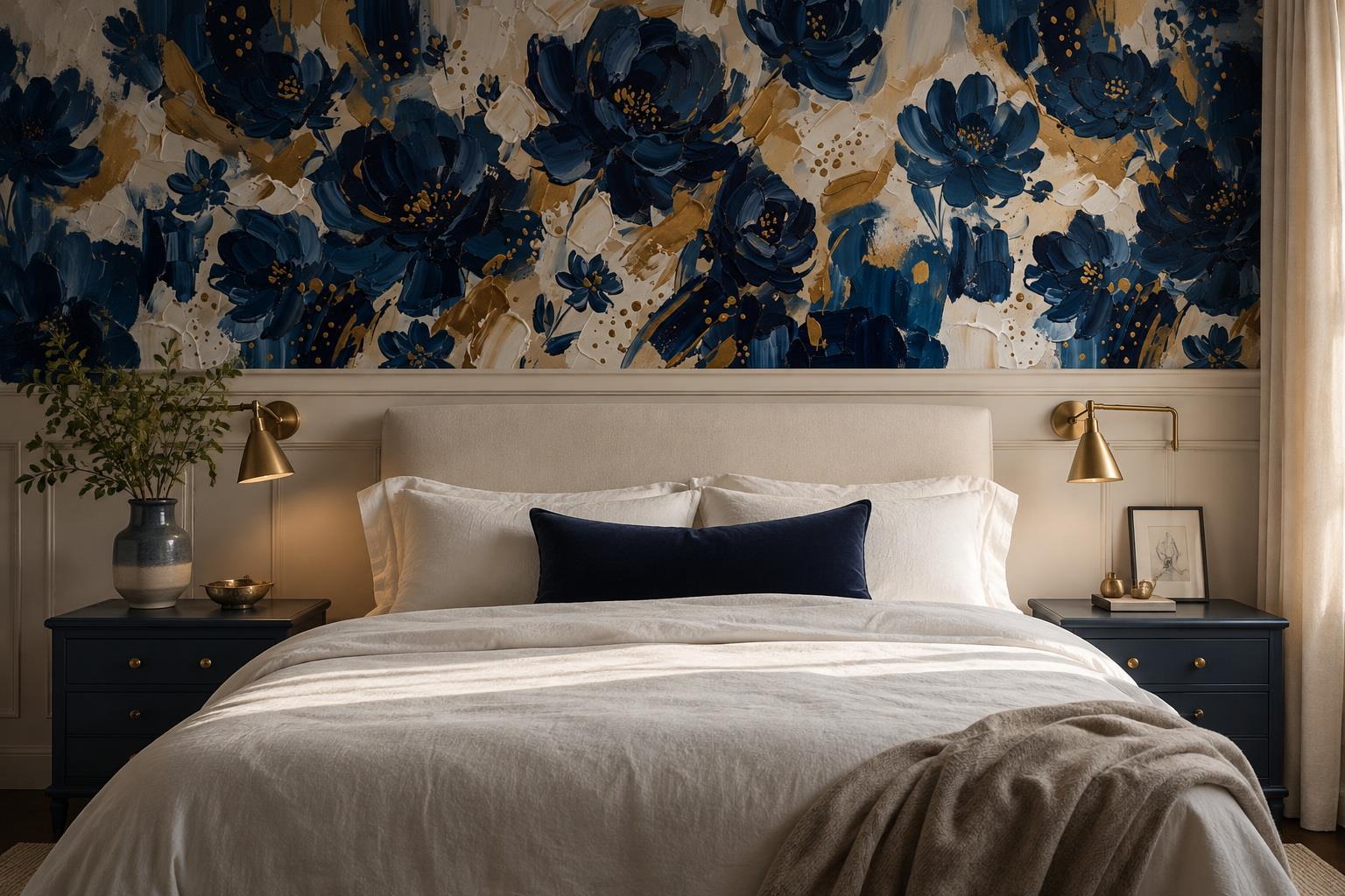 Tan And Neutral Abstract Forms Illustrated Surface Wallpaper Mural Accent-wall-wallpaper-murals, Peel-and-stick Finish