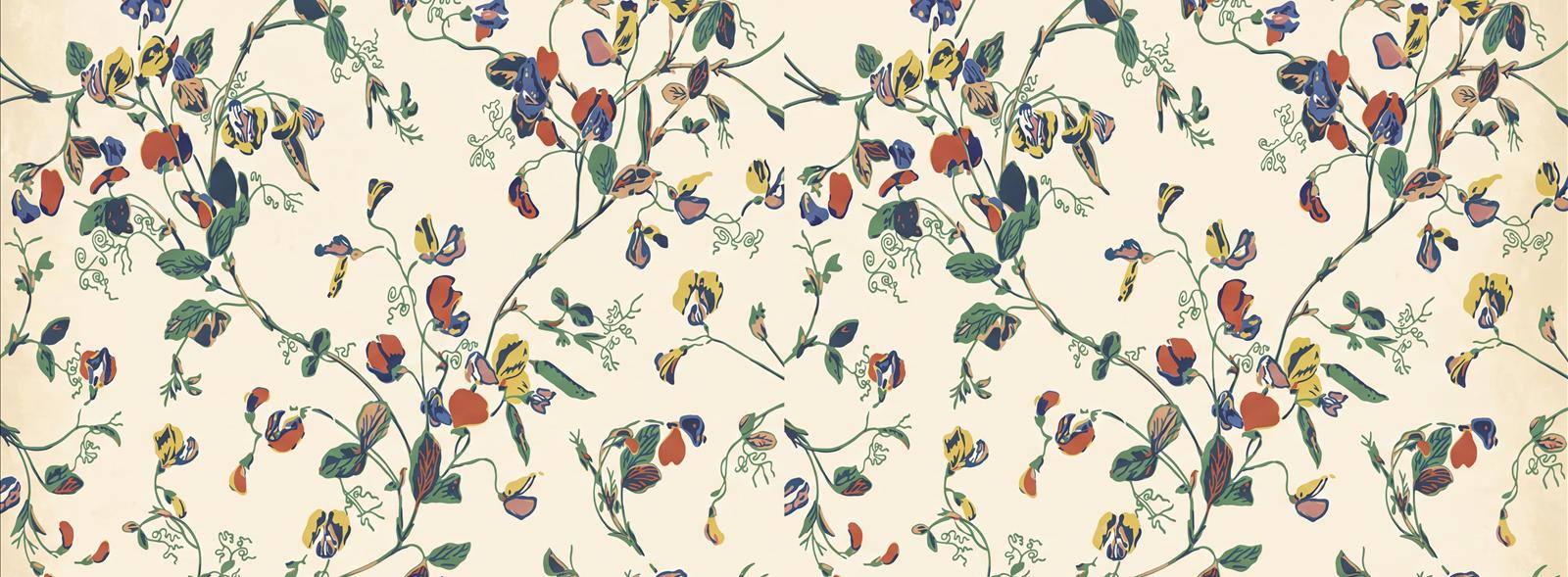Tan And Neutral Abstract Forms Illustrated Contour Wallpaper Mural Dining-room-wallpaper-murals, Peel-and-stick Finish