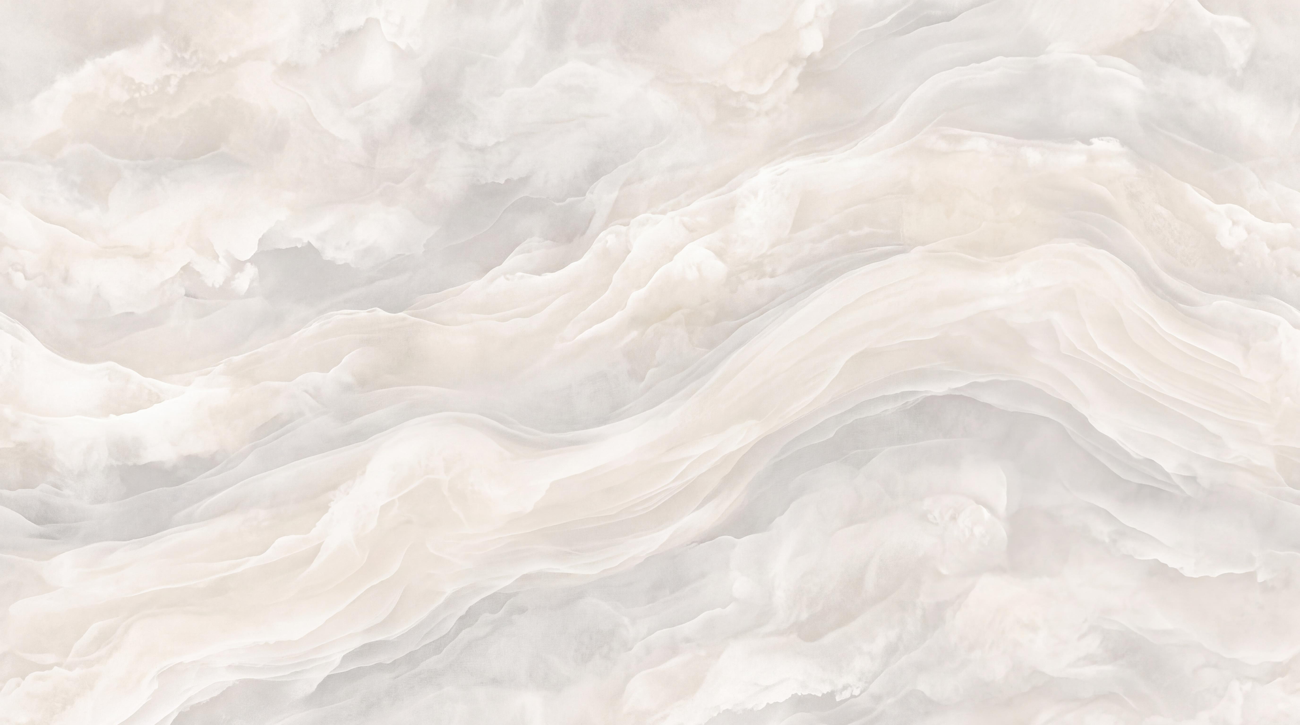 Tan And Neutral Abstract Forms Illustrated Rhythm Wallpaper Mural, Peel-and-stick Finish
