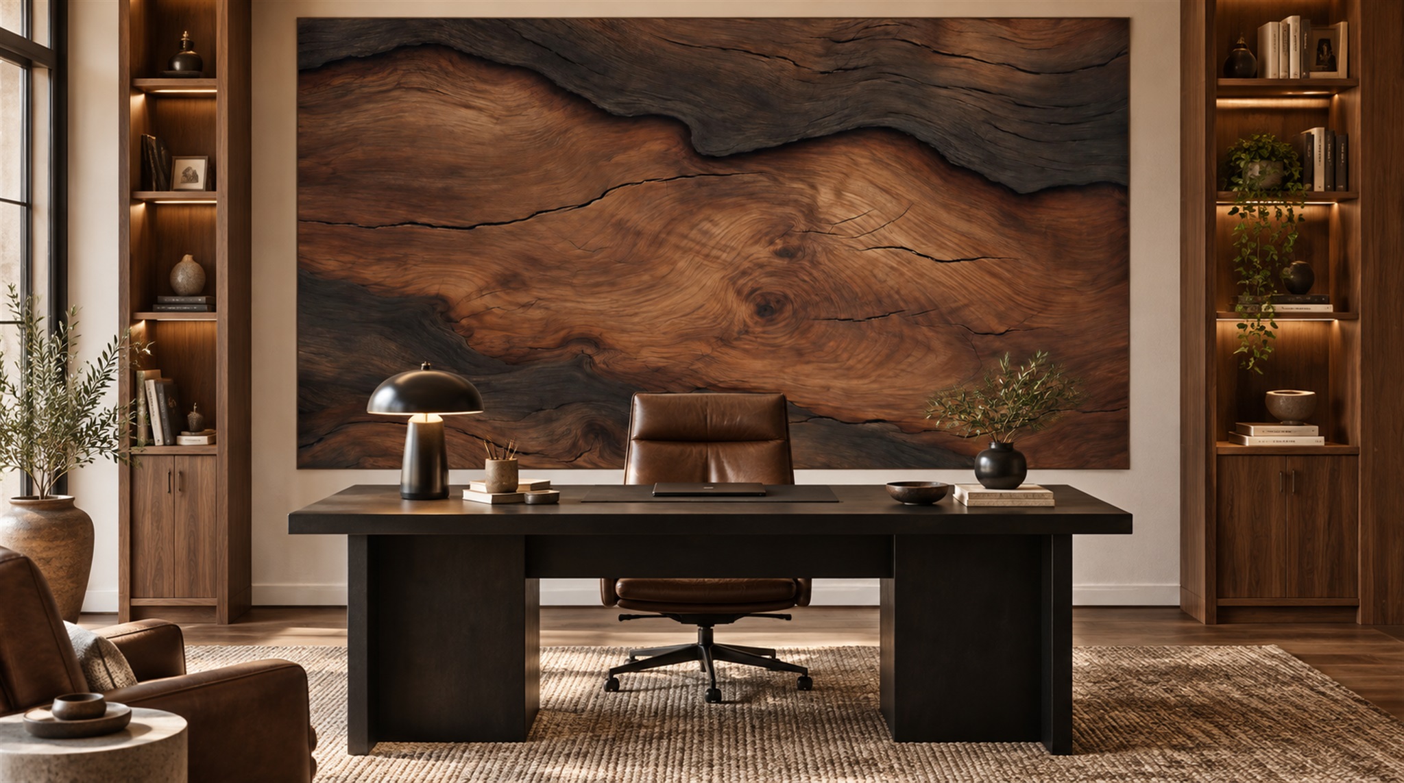 Brown And Red Decorative Patterning Wallpaper Mural Living-room-wallpaper-murals, Peel-and-stick Finish