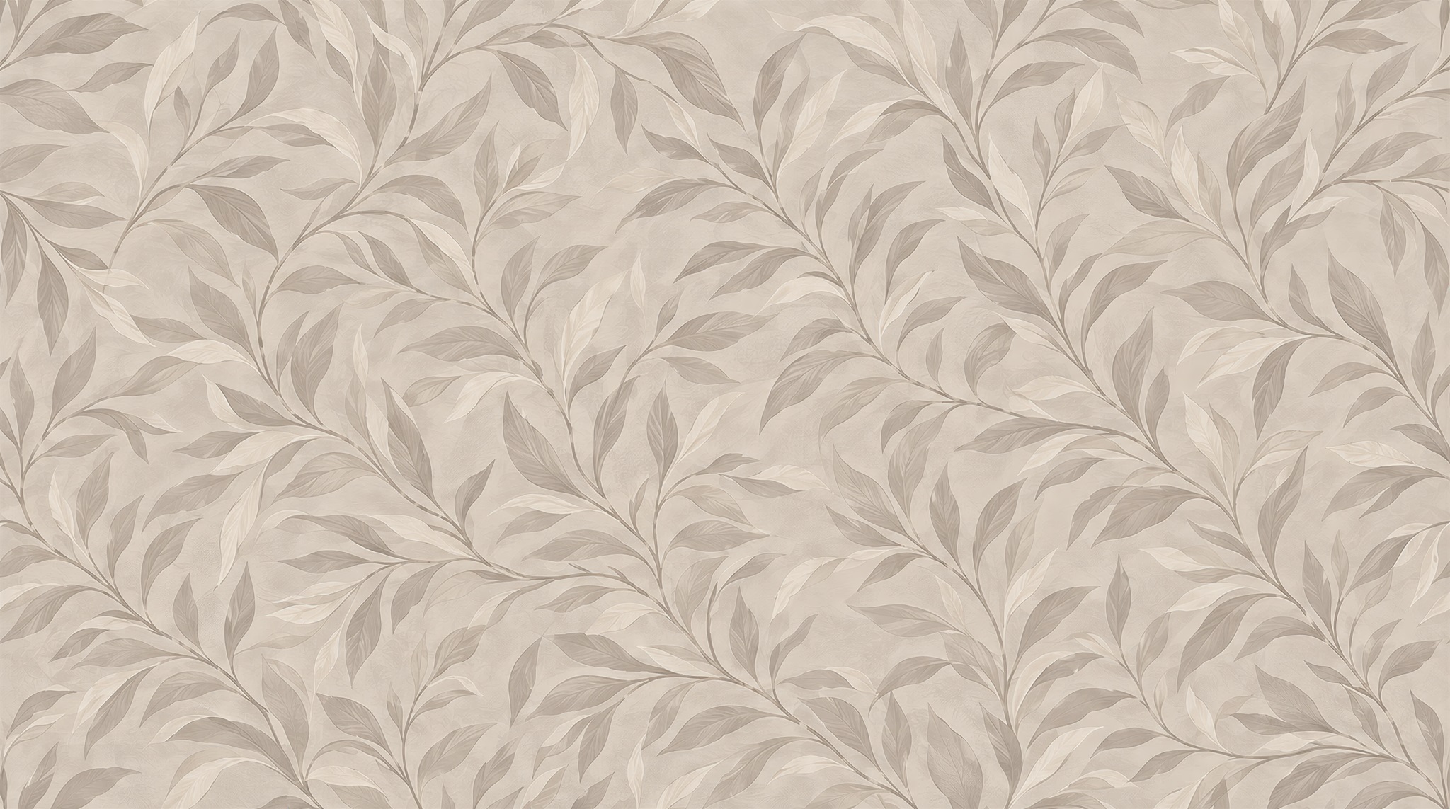 Grey And Red Leaf Patterning Wallpaper Mural Accent-wall-wallpaper-murals, Peel-and-stick Finish