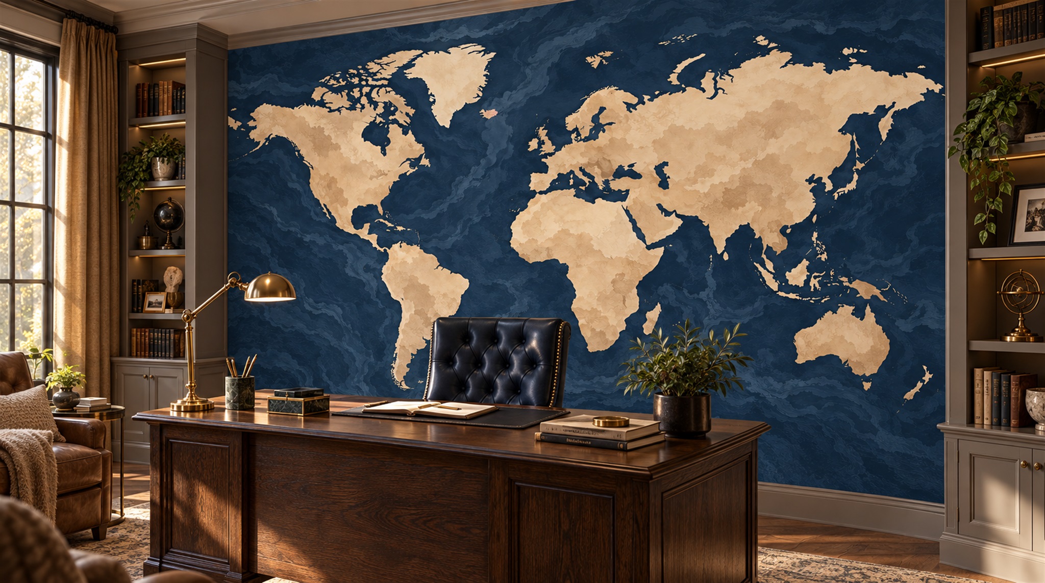 Red And Navy Decorative Patterning Textured Wallpaper Mural Accent-wall-wallpaper-murals, Peel-and-stick Finish