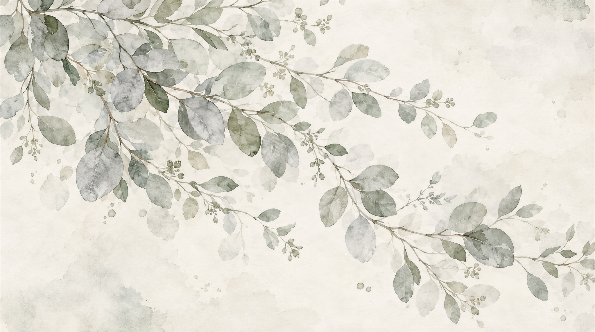 Red And Sage Green Decorative Patterning Wallpaper Organic Wallpaper Feature-wall-wallpaper-murals, Peel-and-stick Finish