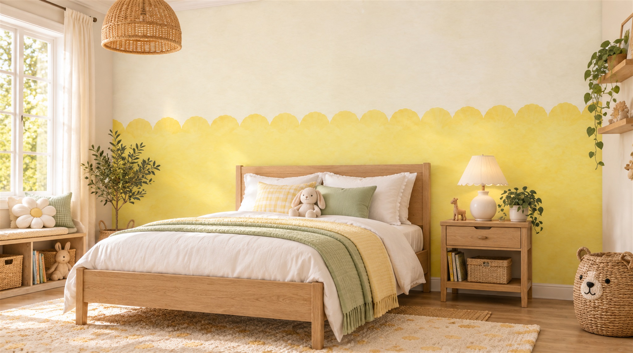Tan And Gold Decorative Patterning Wallpaper Mural, Peel-and-stick Finish