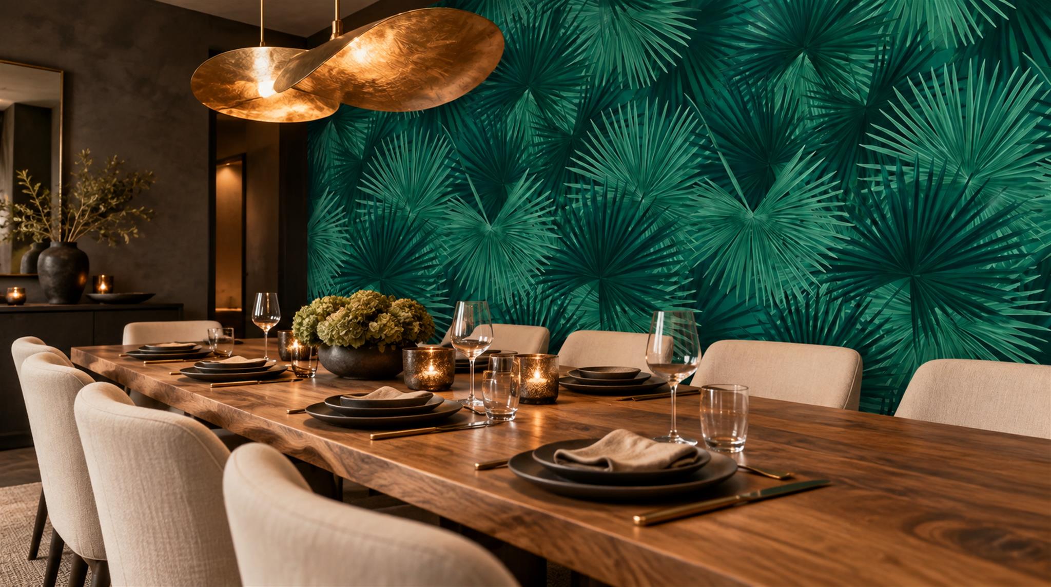 Can Mural Wallpaper Be Used in a Restaurant Interior? — wallpaper mural design preview, peel-and-stick finish