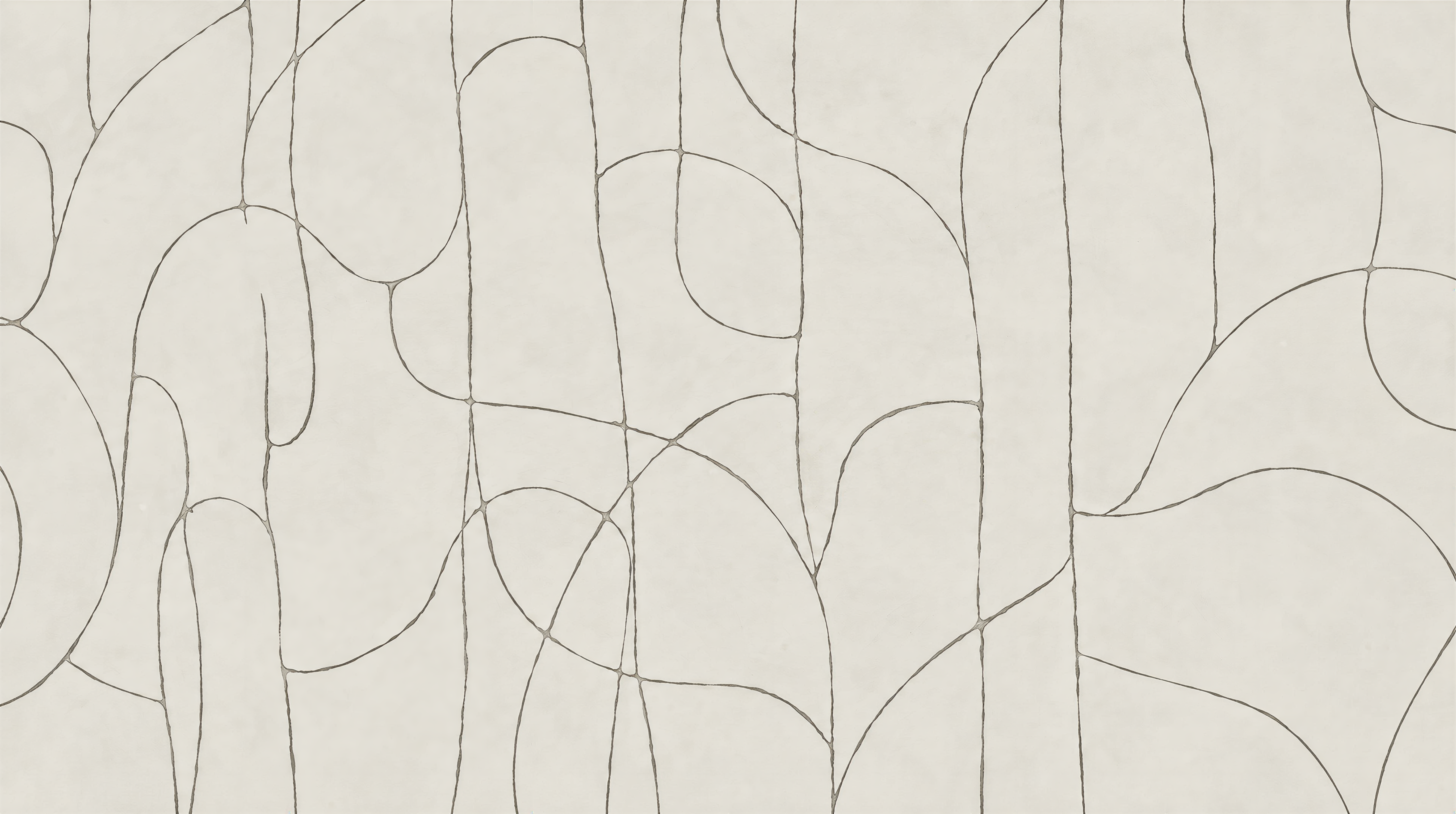 Ivory And Red Linear Movement Decorative Wallpaper Mural, Peel-and-stick Finish