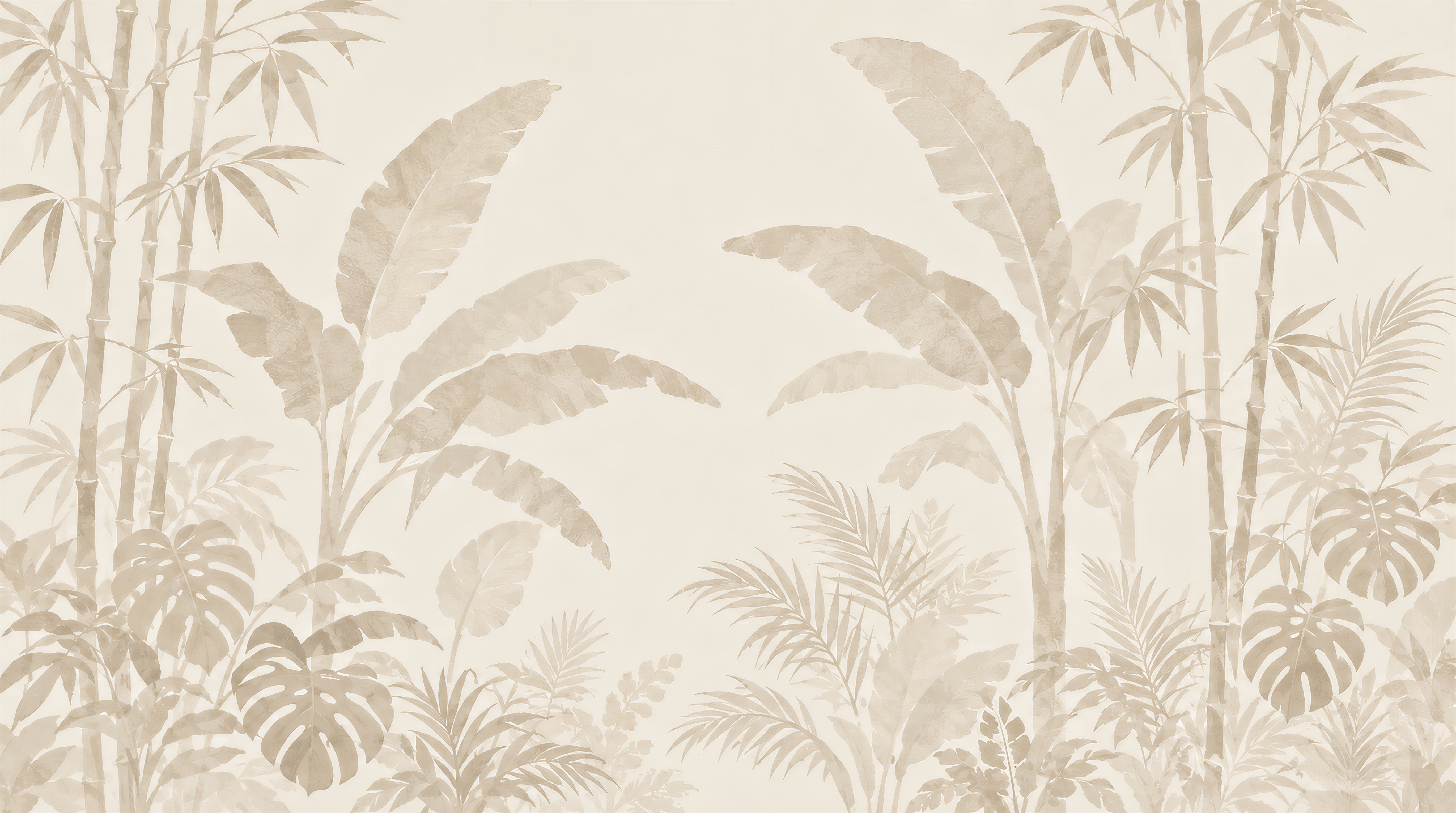 Ivory And Red Leaf Patterning Textured Wallpaper Mural, Peel-and-stick Finish