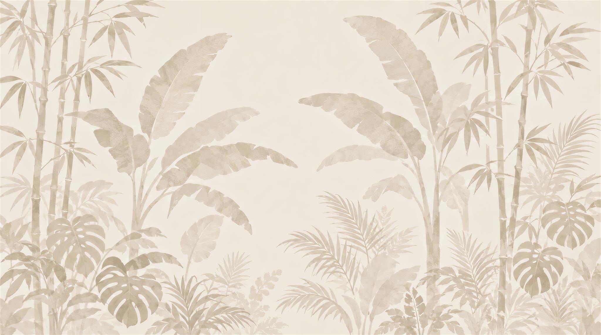 Ivory And Red Leaf Patterning Textured Wallpaper Mural Accent-wall-wallpaper-murals, Peel-and-stick Finish