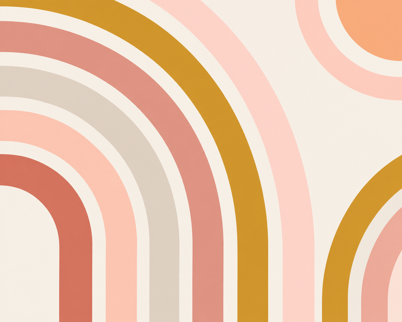 Soft Pastel And Neutral Abstract Forms Wallpaper, Peel-and-stick Finish