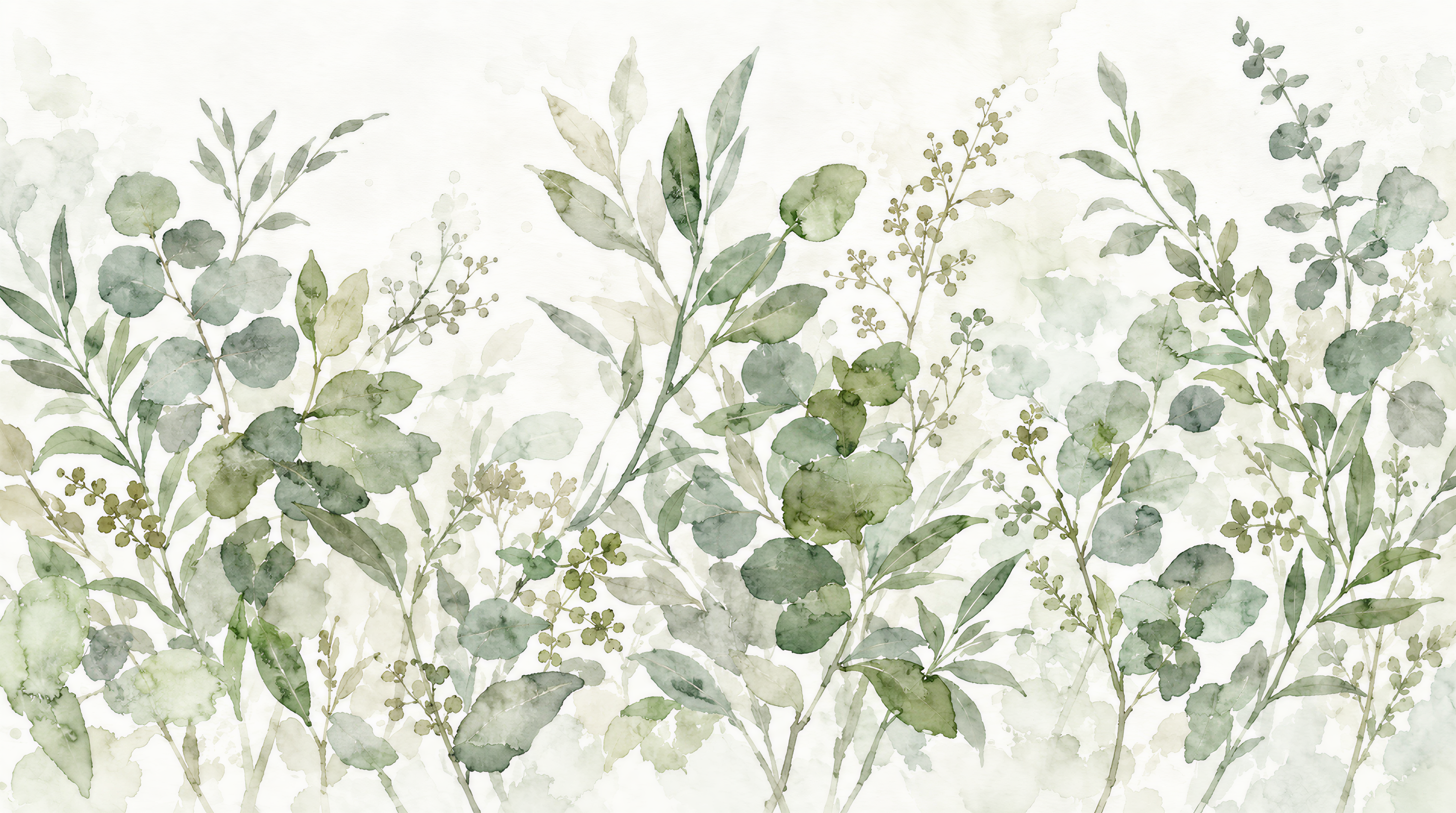 Sage Green And Neutral Abstract Forms Wallpaper Decorative Wallpaper, Peel-and-stick Finish