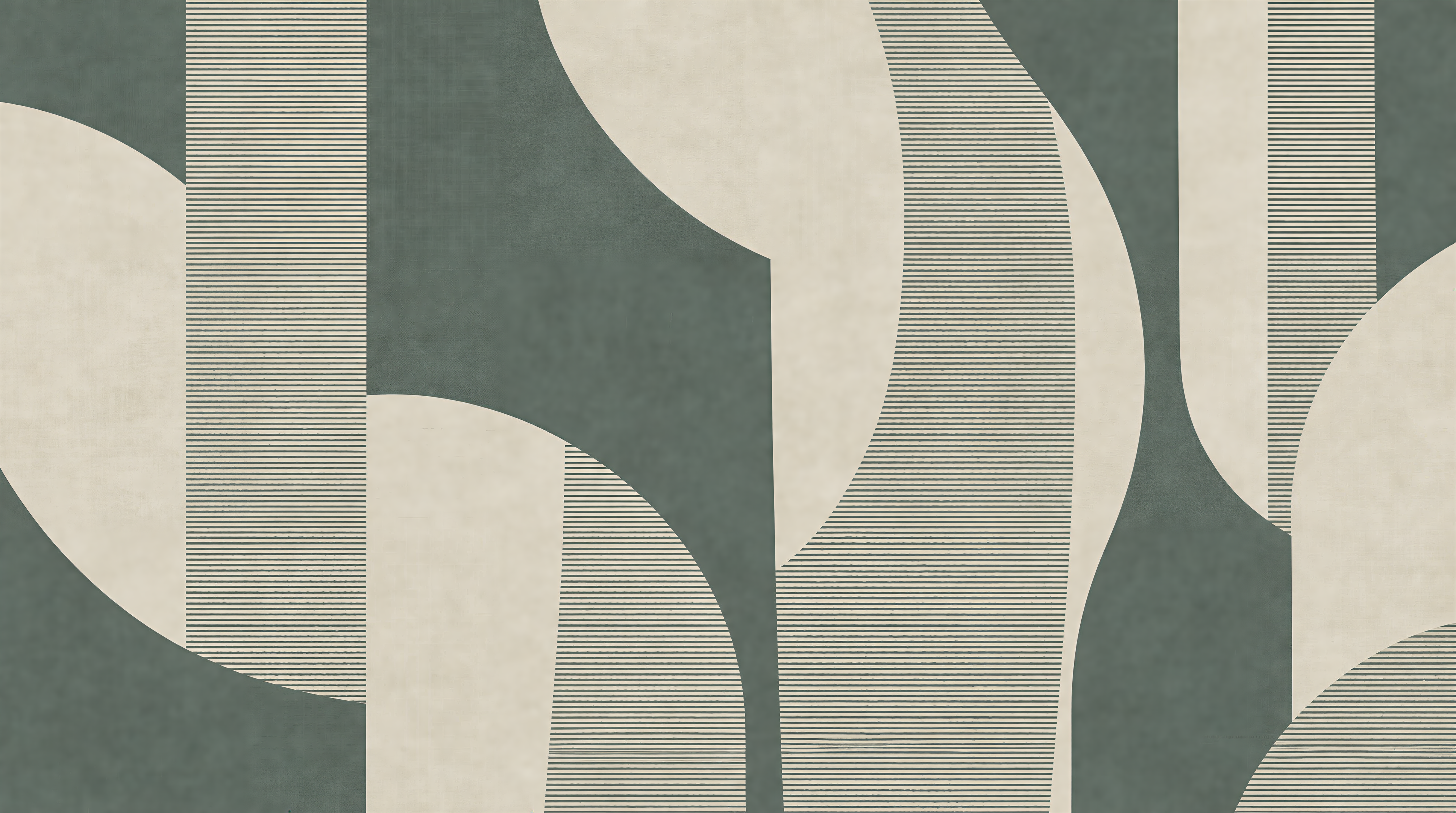 Red And Neutral Abstract Forms Decorative Wallpaper Mural, Peel-and-stick Finish