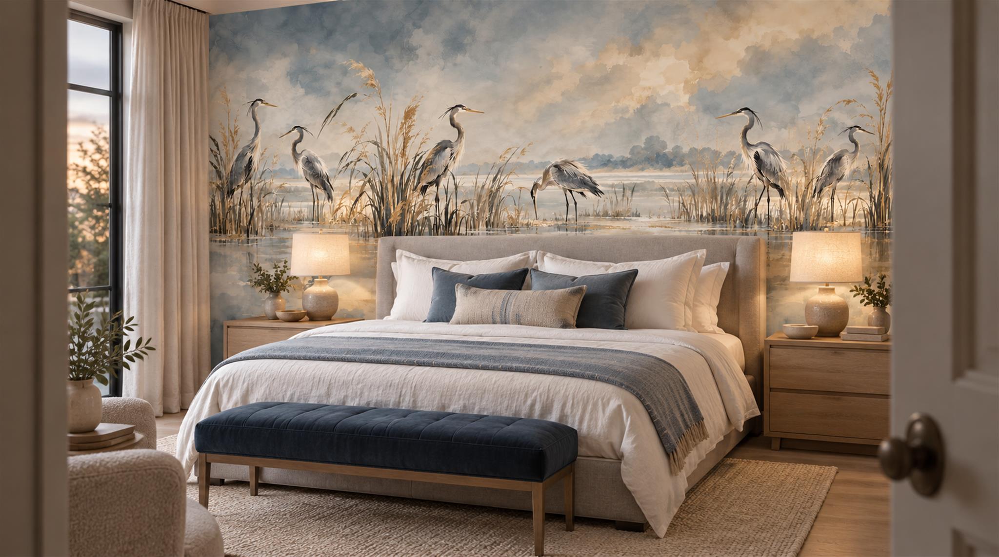 Grey And Neutral Abstract Forms Layered Wallpaper Mural Accent-wall-wallpaper-murals, Peel-and-stick Finish