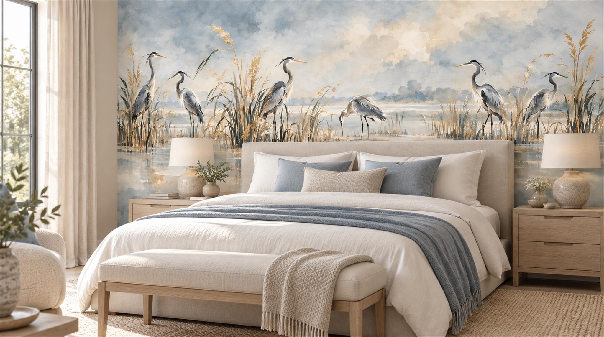 Grey And Neutral Abstract Forms Layered Wallpaper Mural Living-room-wallpaper-murals, Peel-and-stick Finish